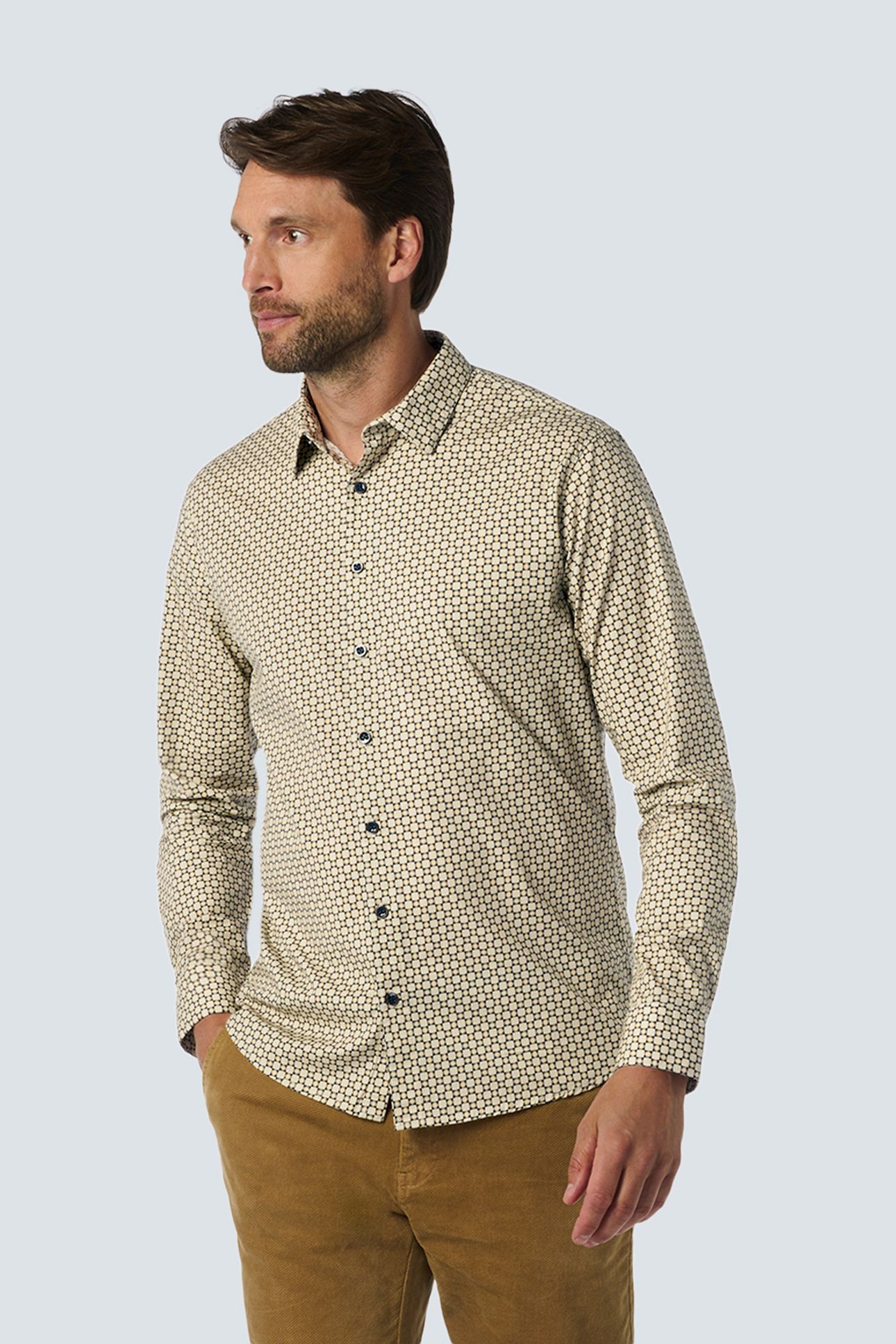 SHIRT STRETCH ALLOVER PRINTED CEMENT 1