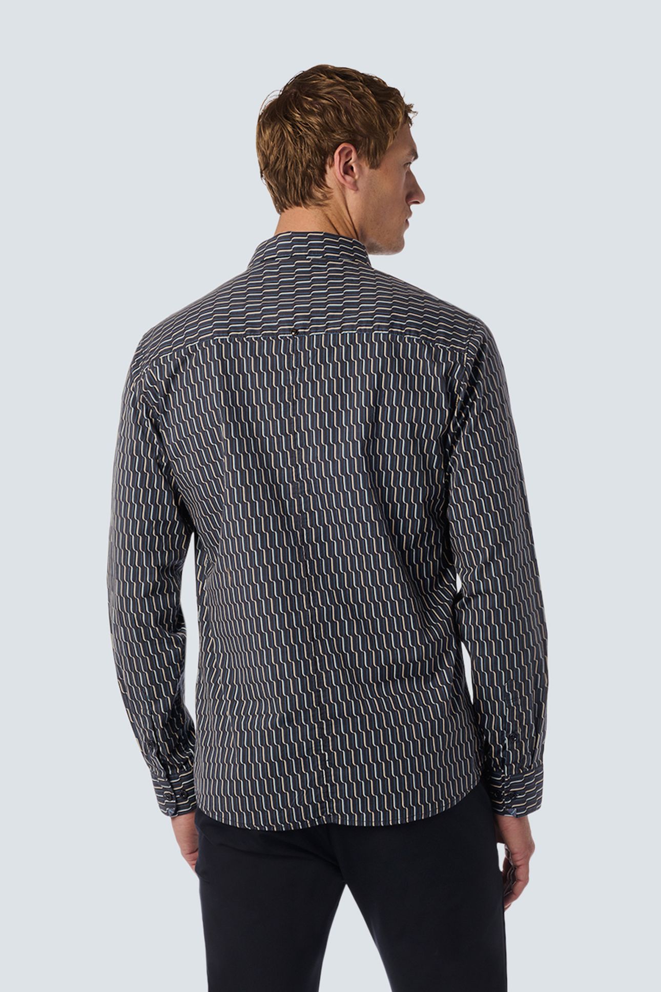 SHIRT STRETCH ALLOVER PRINTED BLACK 2