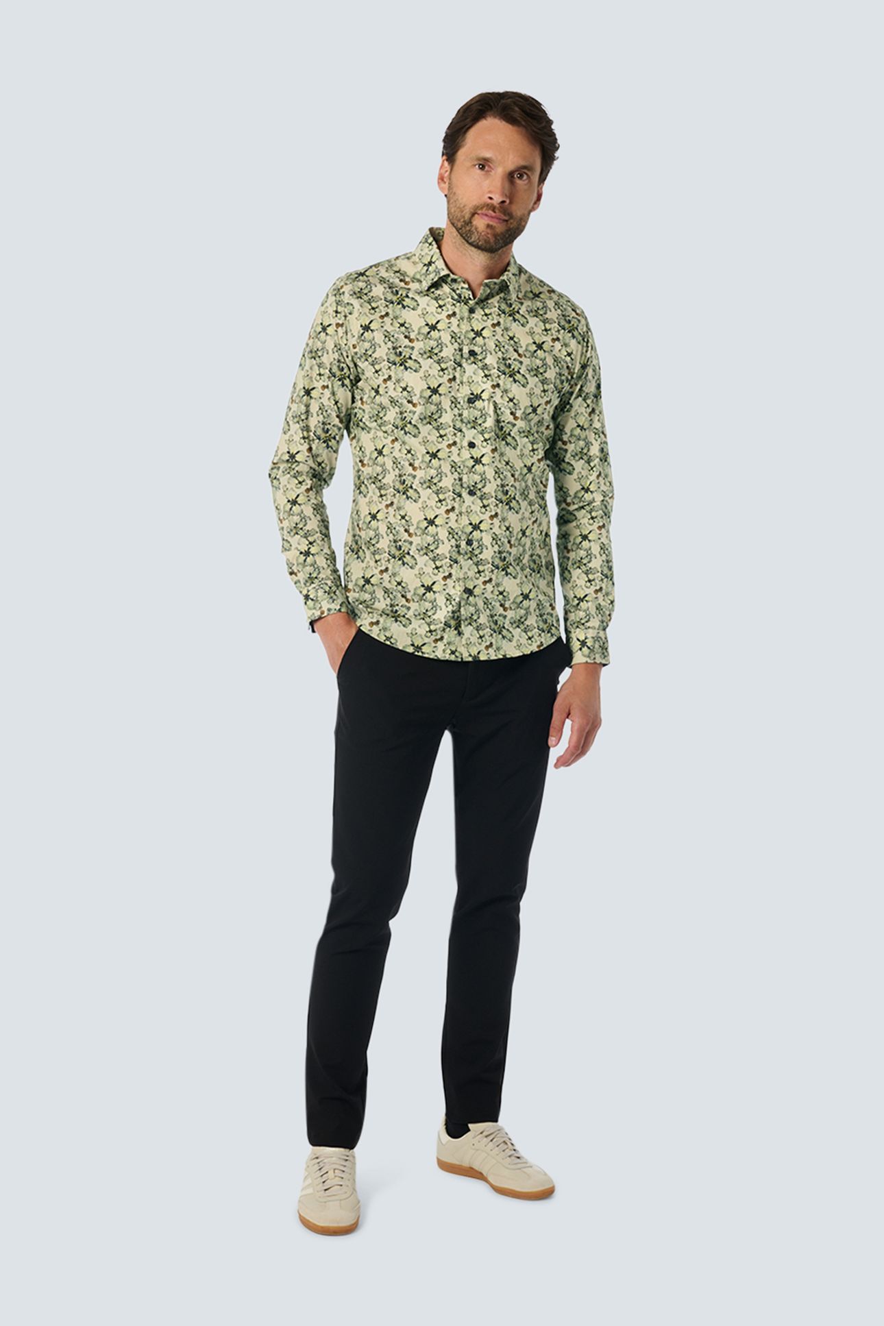SHIRT STRETCH ALLOVER PRINTED CEMENT 3