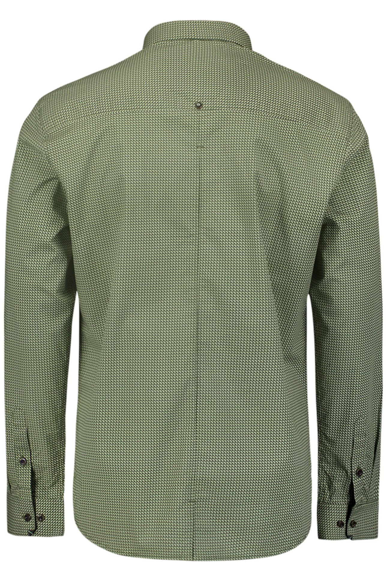 SHIRT STRETCH ALLOVER PRINTED DARK GREEN 5