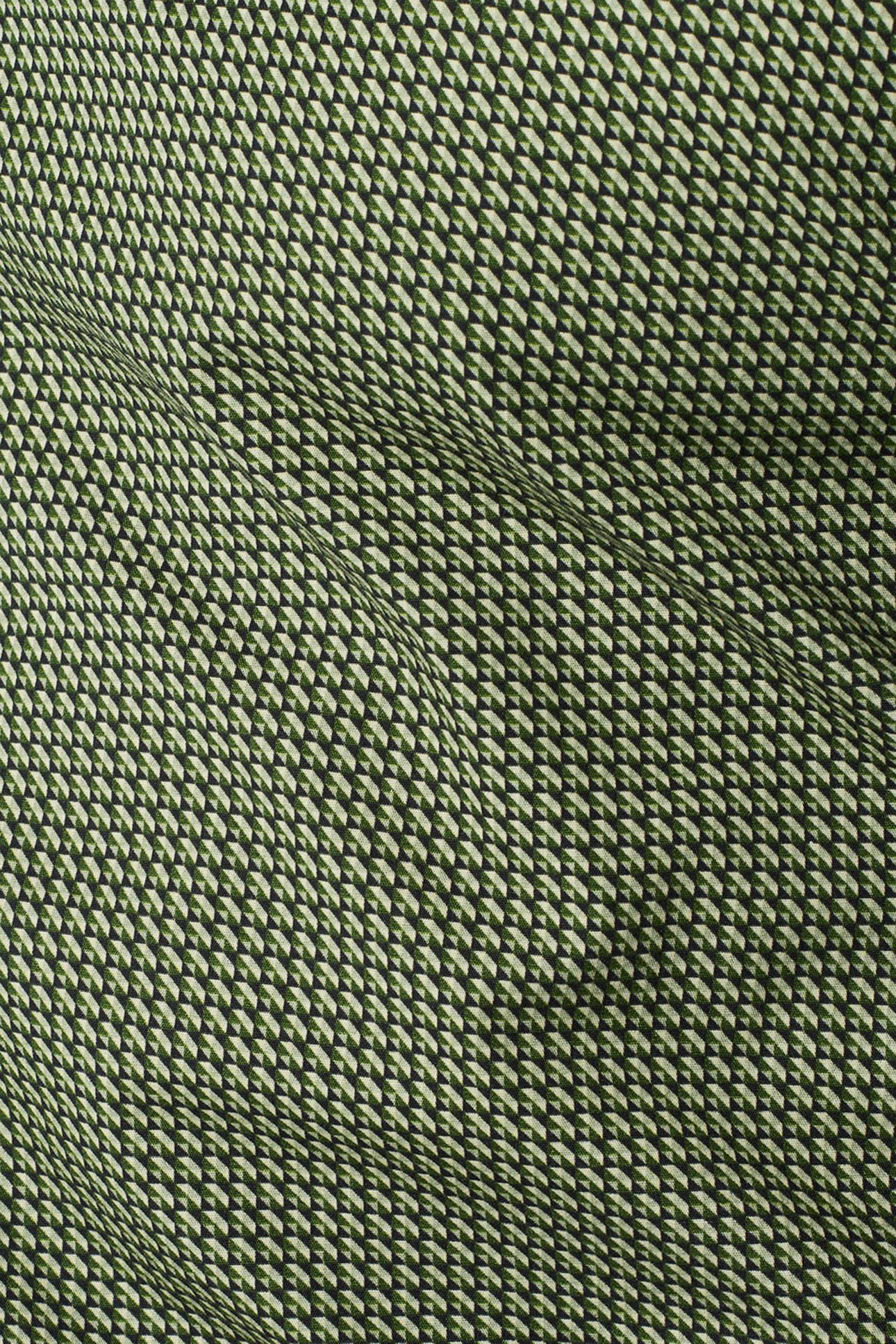 SHIRT STRETCH ALLOVER PRINTED DARK GREEN 7