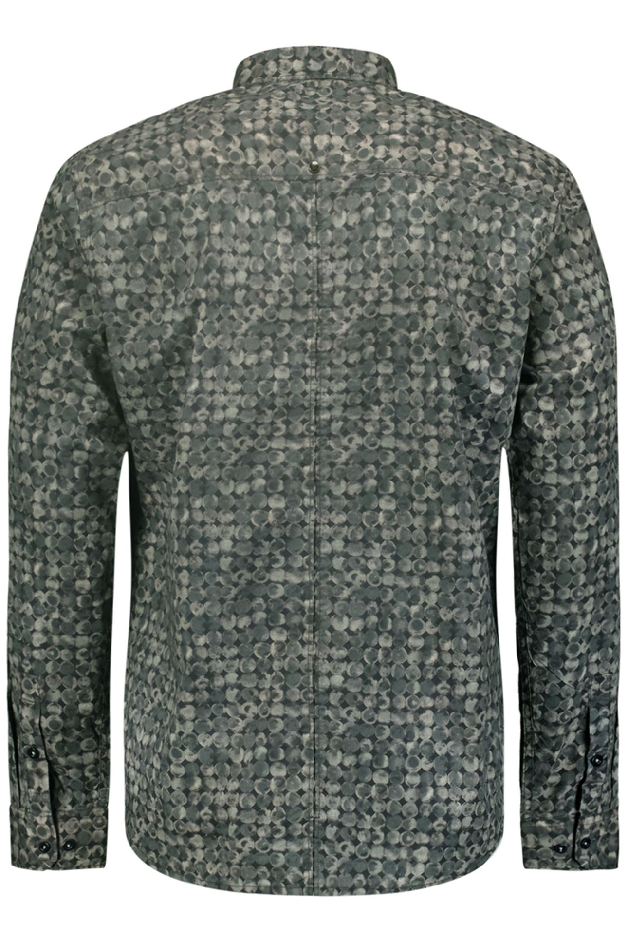 SHIRT STRETCH ALLOVER PRINTED DARK GREEN 5