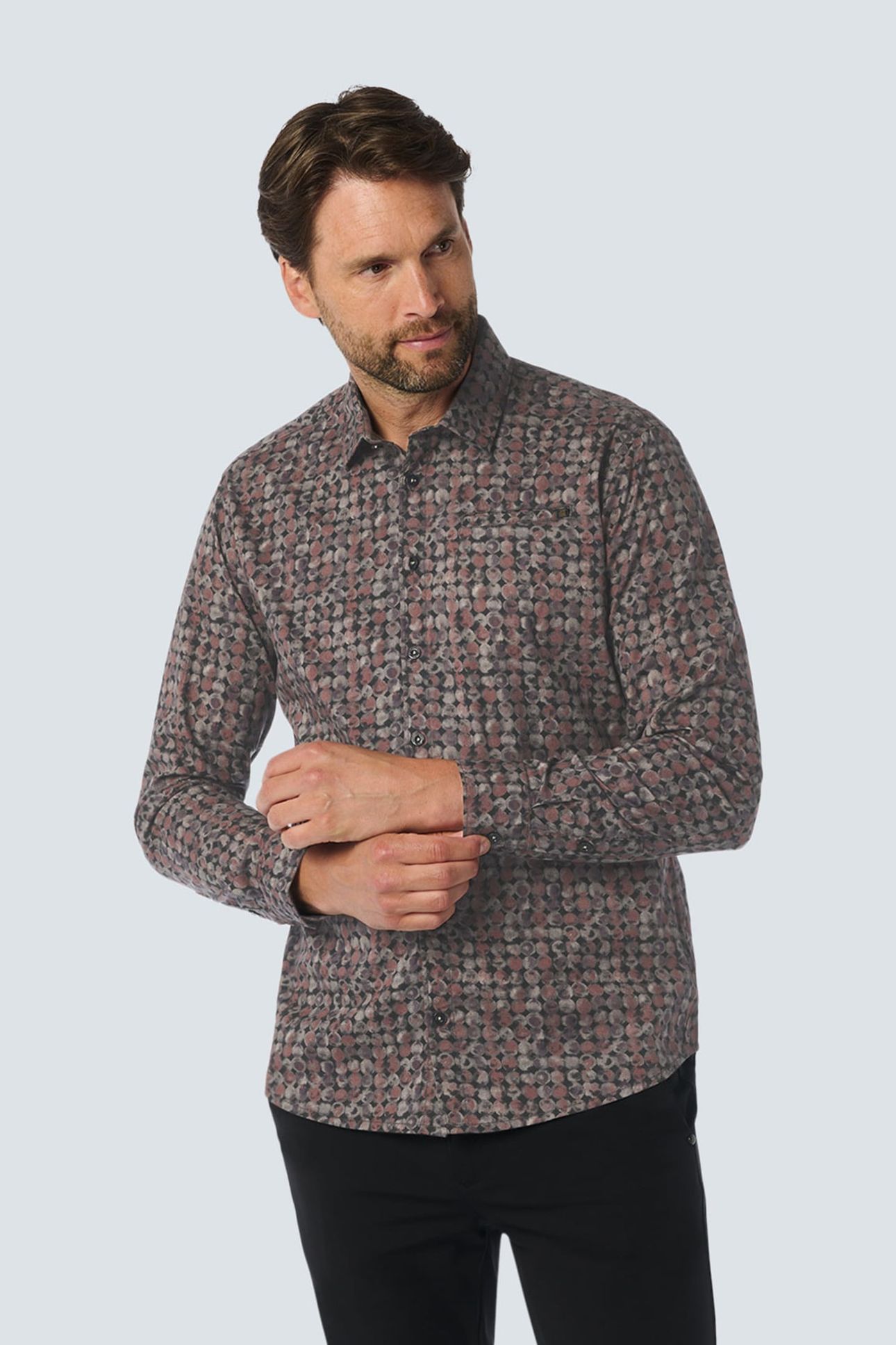 SHIRT STRETCH ALLOVER PRINTED RUSTY 1