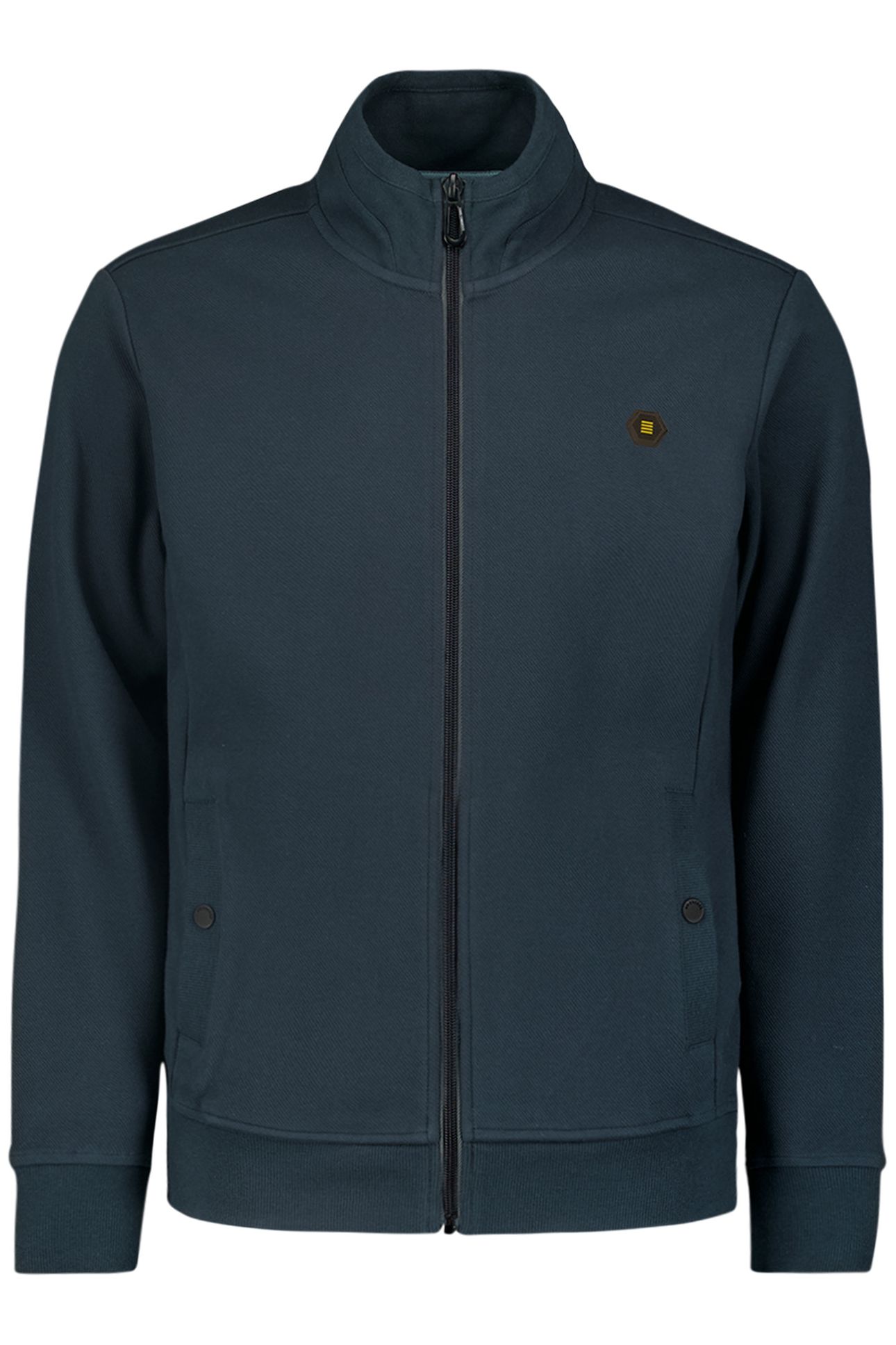 SWEATER FULL ZIPPER TWILL JACQUARD NIGHT 1