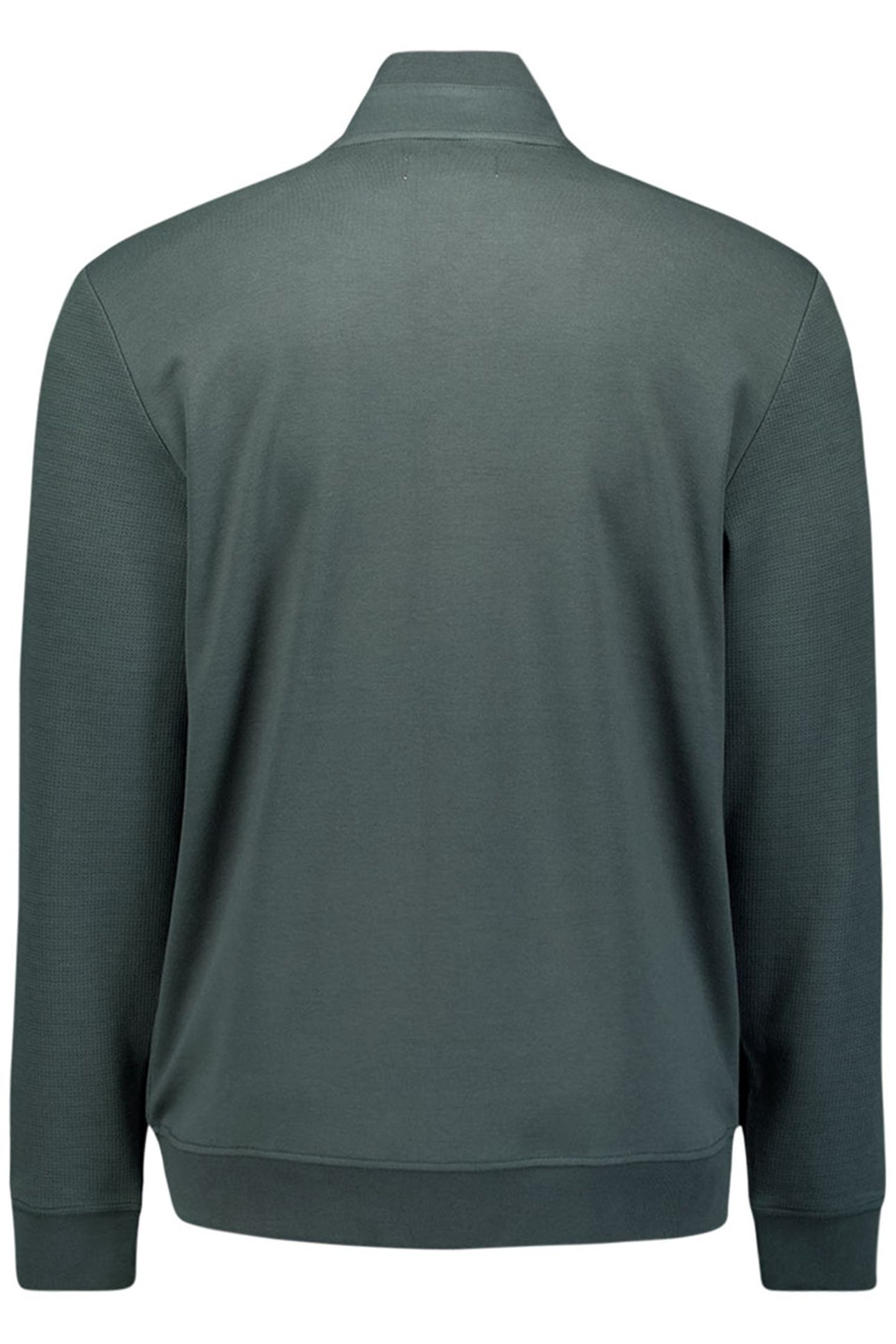 SWEATER FULL ZIPPER TWILL JACQUARD DARK STEEL 2