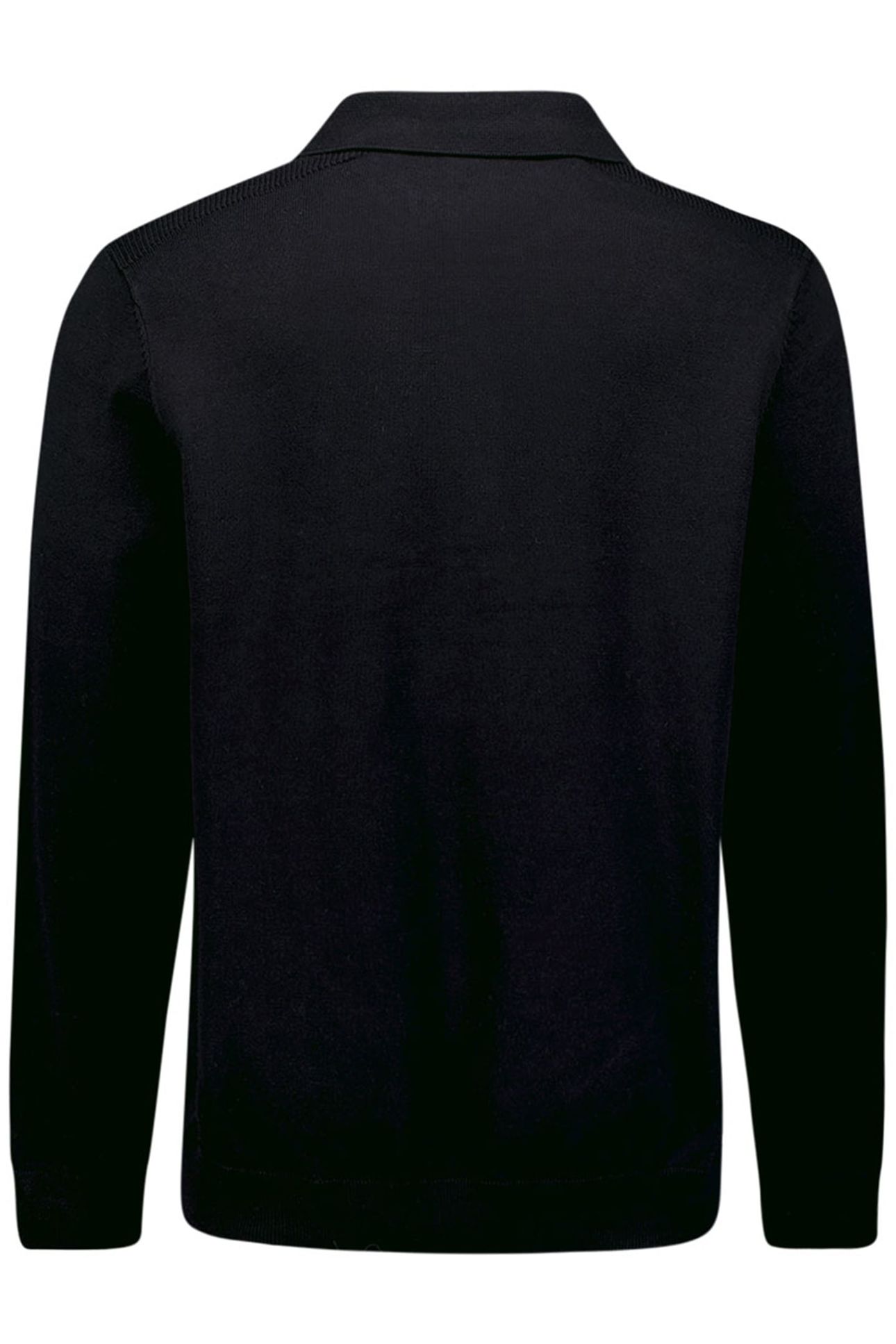 PULLOVER POLO HALF ZIPPER SOLID KNIT BLACK 2