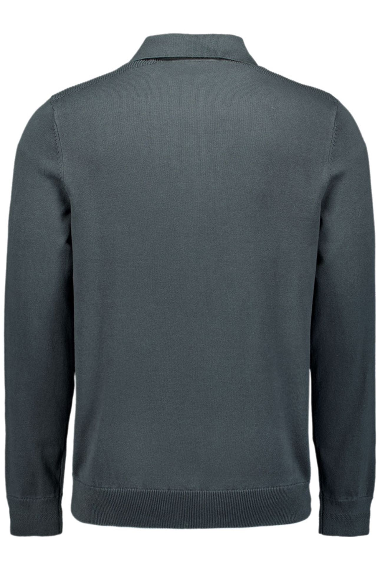 PULLOVER POLO HALF ZIPPER SOLID KNIT DARK STEEL 2