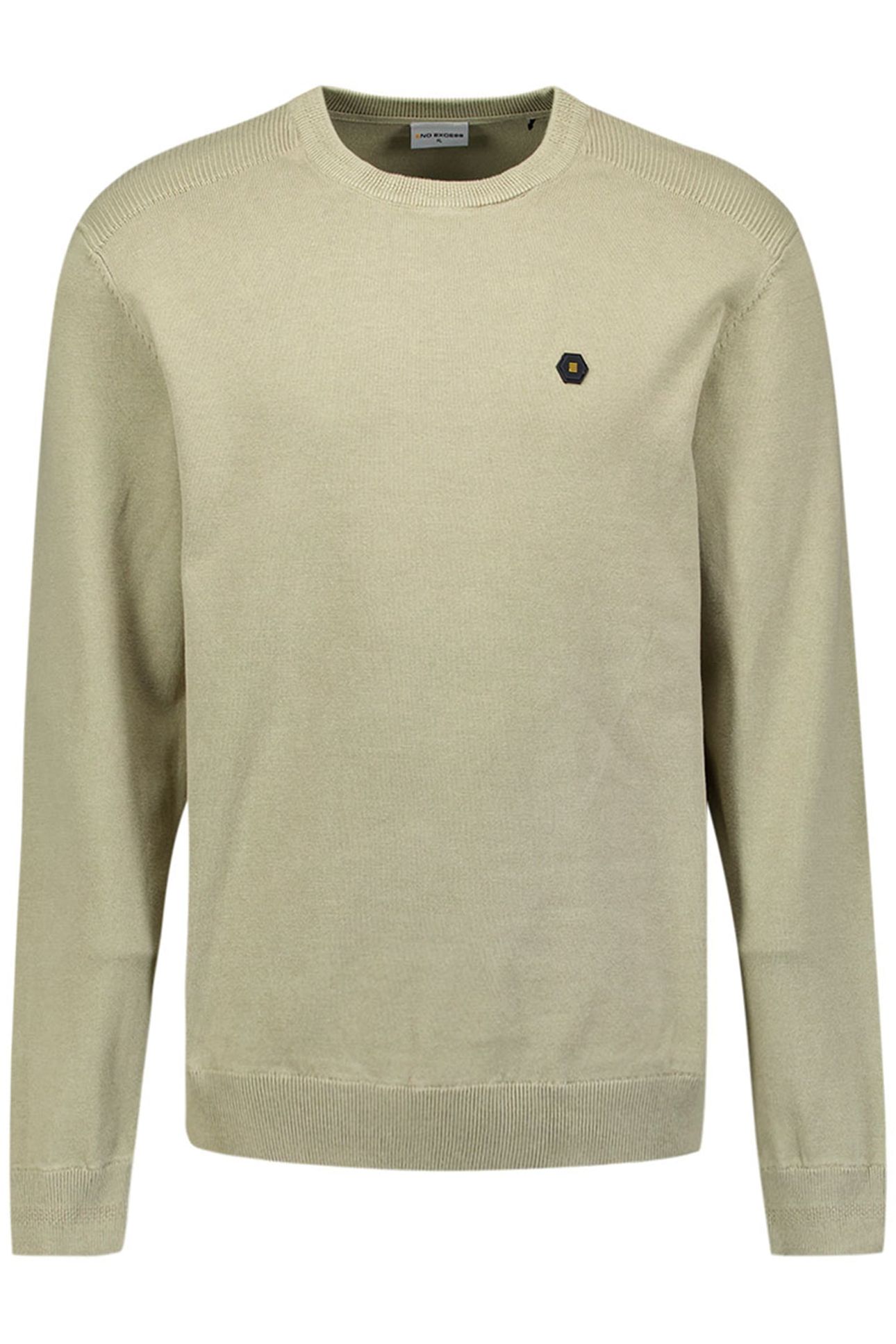 PULLOVER CREWNECK SOLID KNIT SMOKE 1