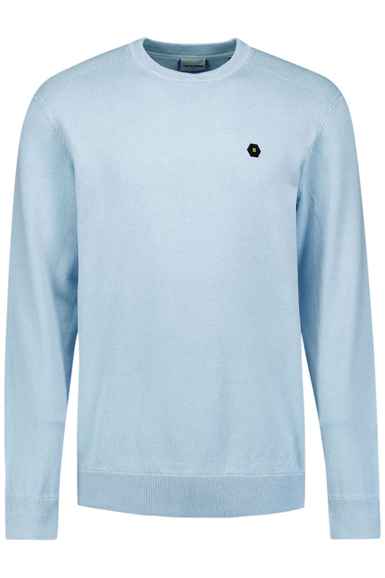 PULLOVER CREWNECK SOLID KNIT DUSTY BLUE 1