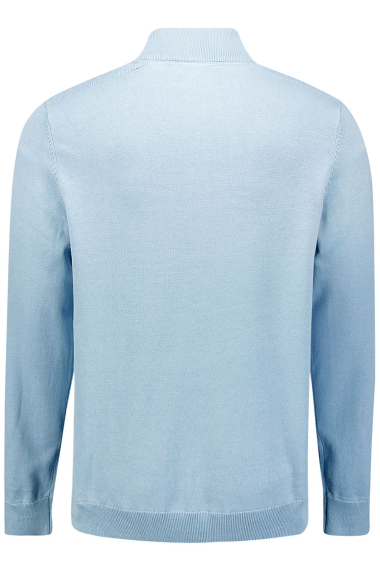 PULLOVER HALF ZIPPER SOLID KNIT DUSTY BLUE 2