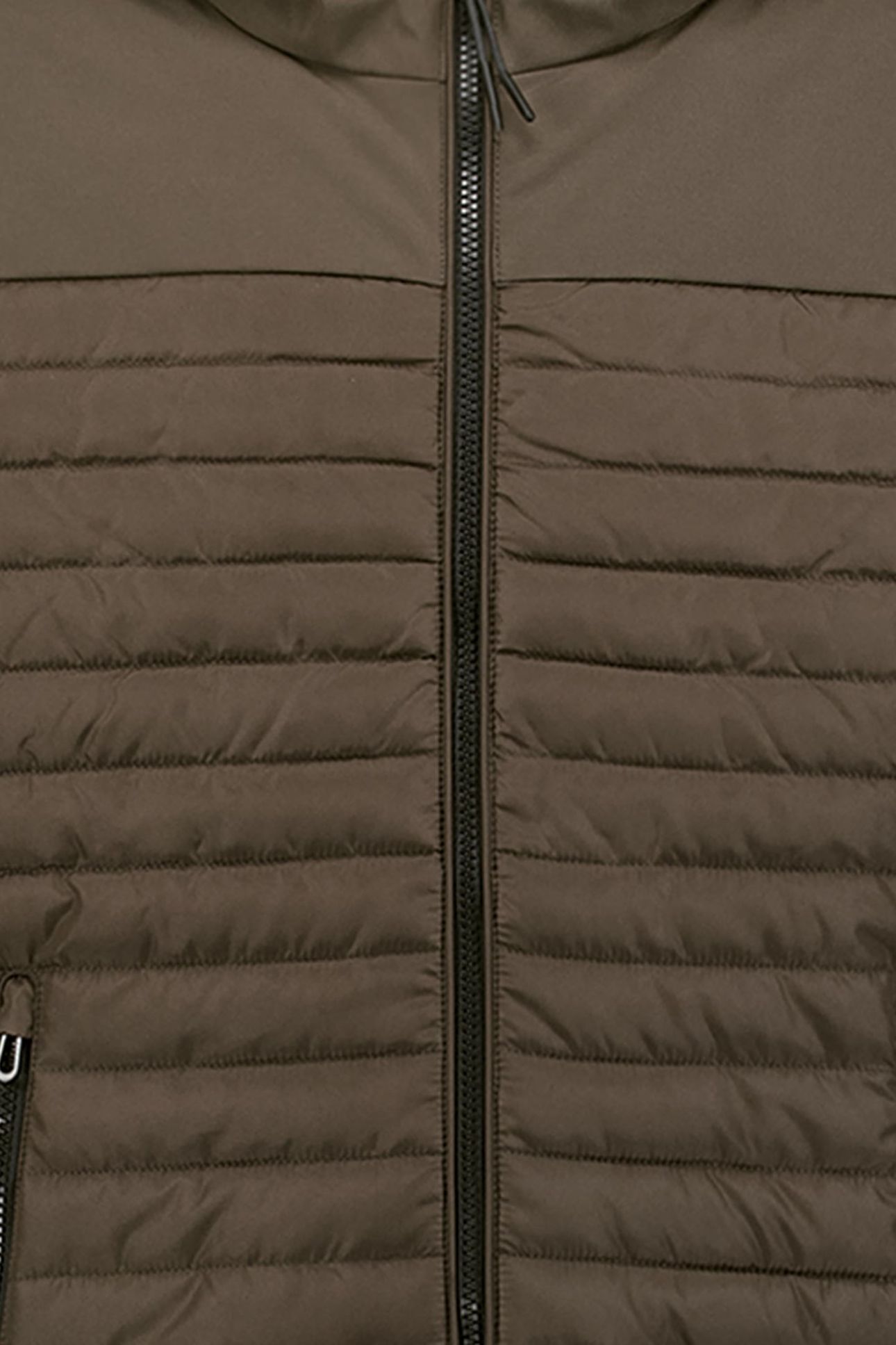 JACKET SHORT FIT HOODED PADDED TAUPE 3