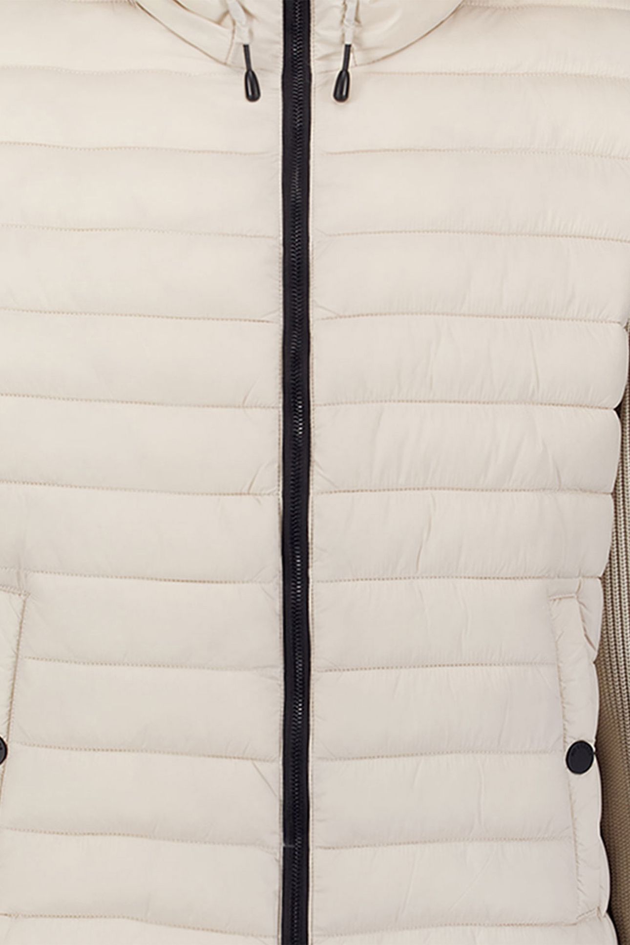 JACKET HOODED PADDED MIX WITH KNIT KIT 3