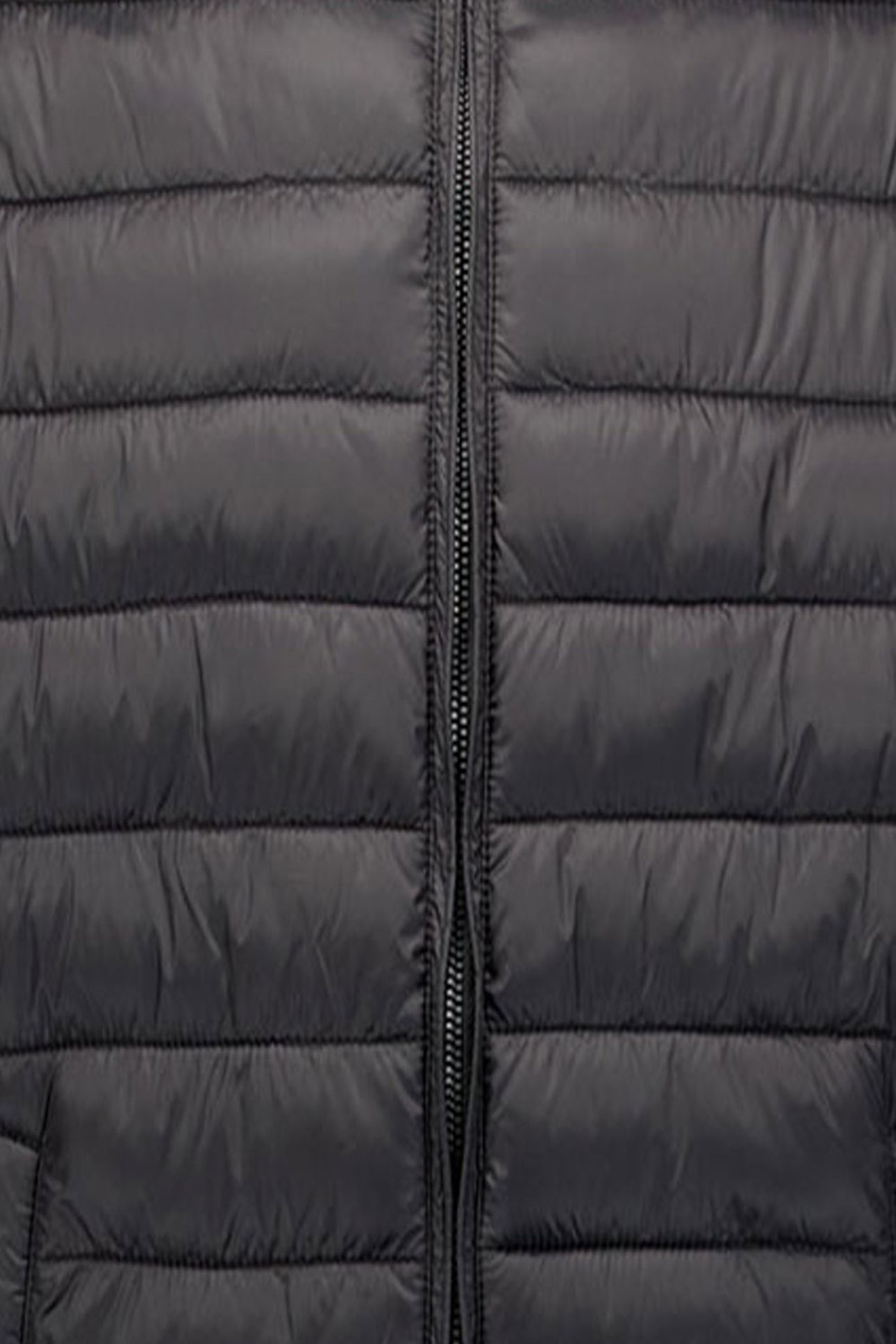 JACKET STAND UP COLLAR PADDED MIX WITH KNIT BLACK 3