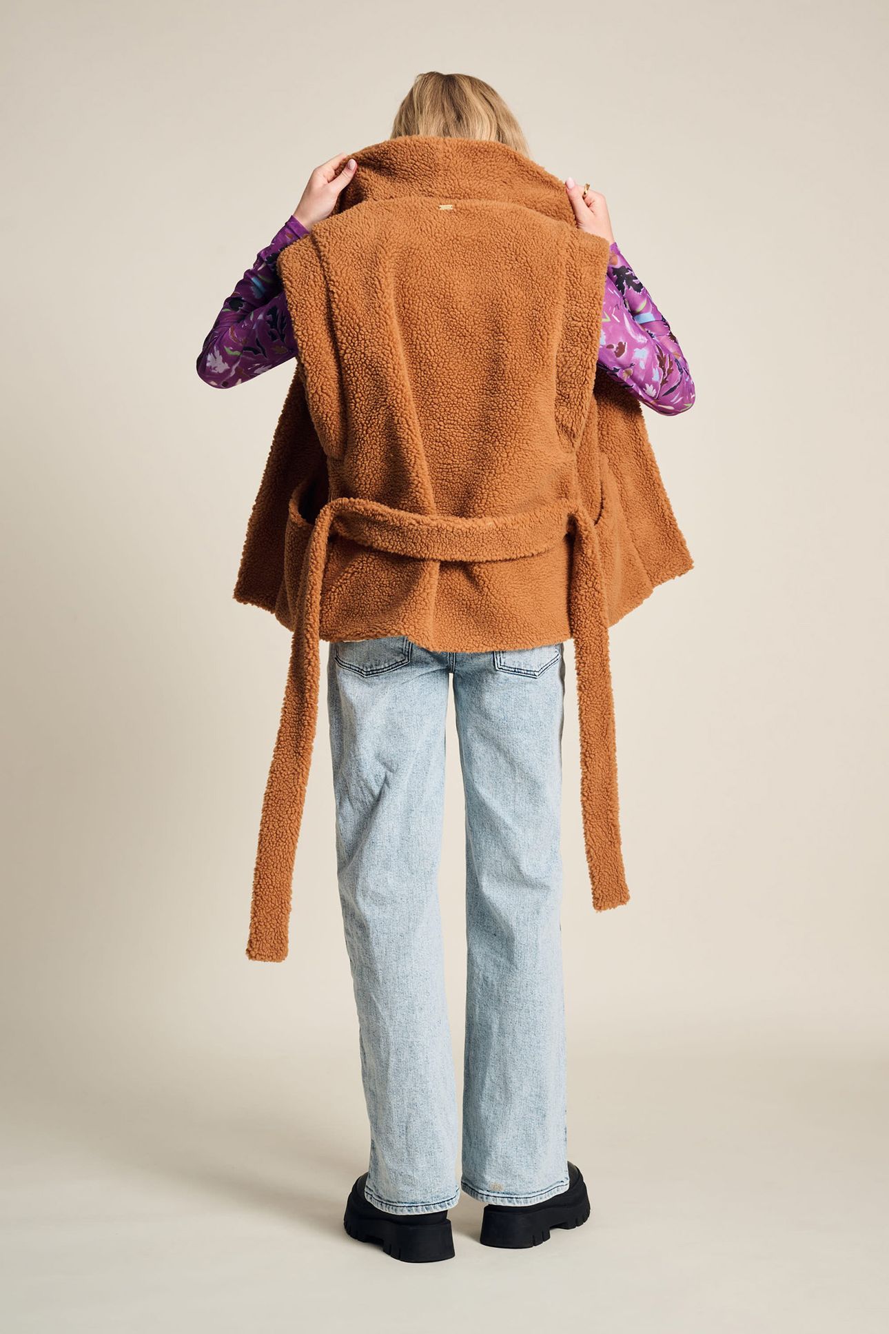 GILET - TEDDY SUGAR BROWN 2
