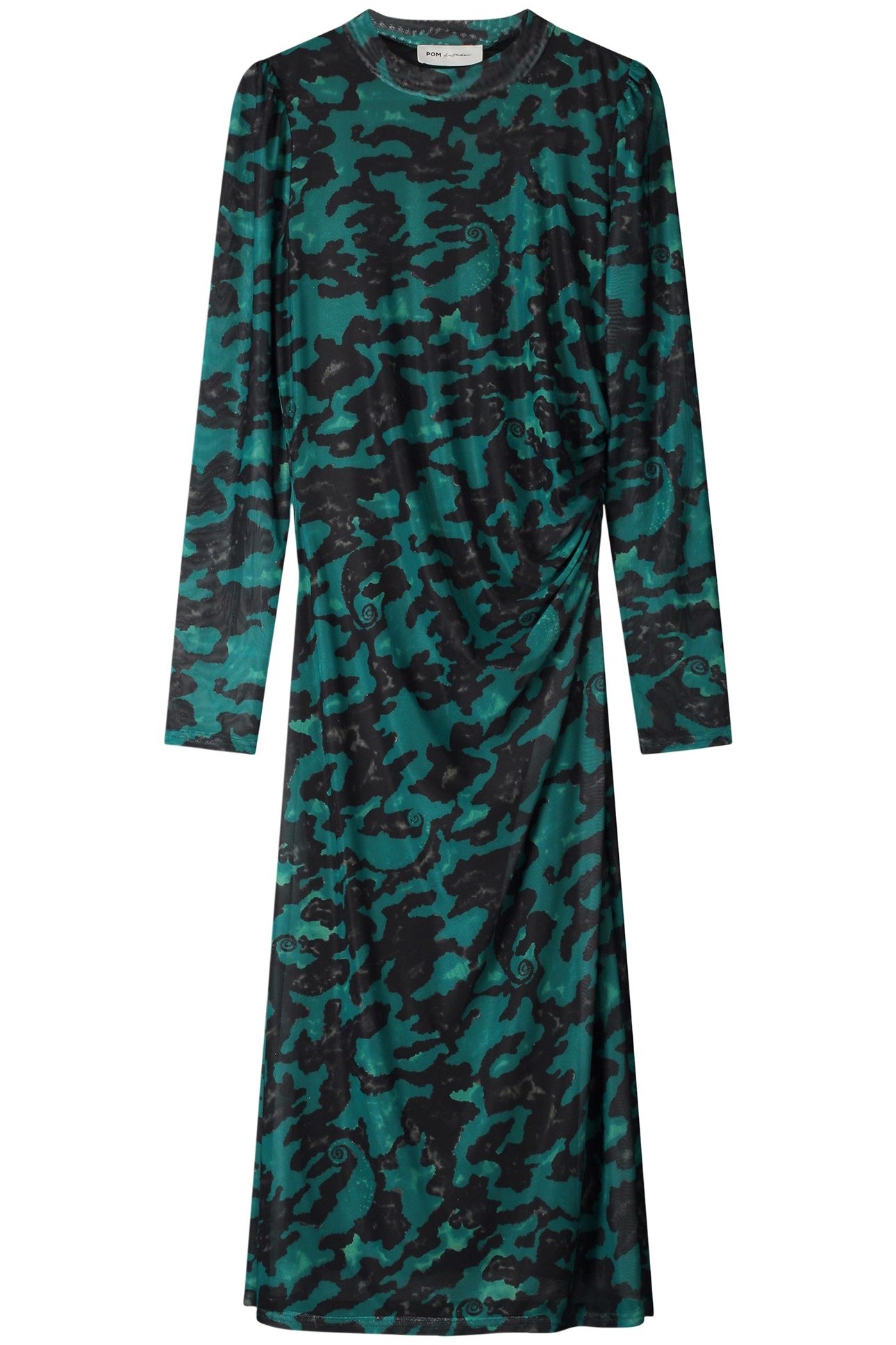 DRESS - CAMO TEAL GREEN MESH 3