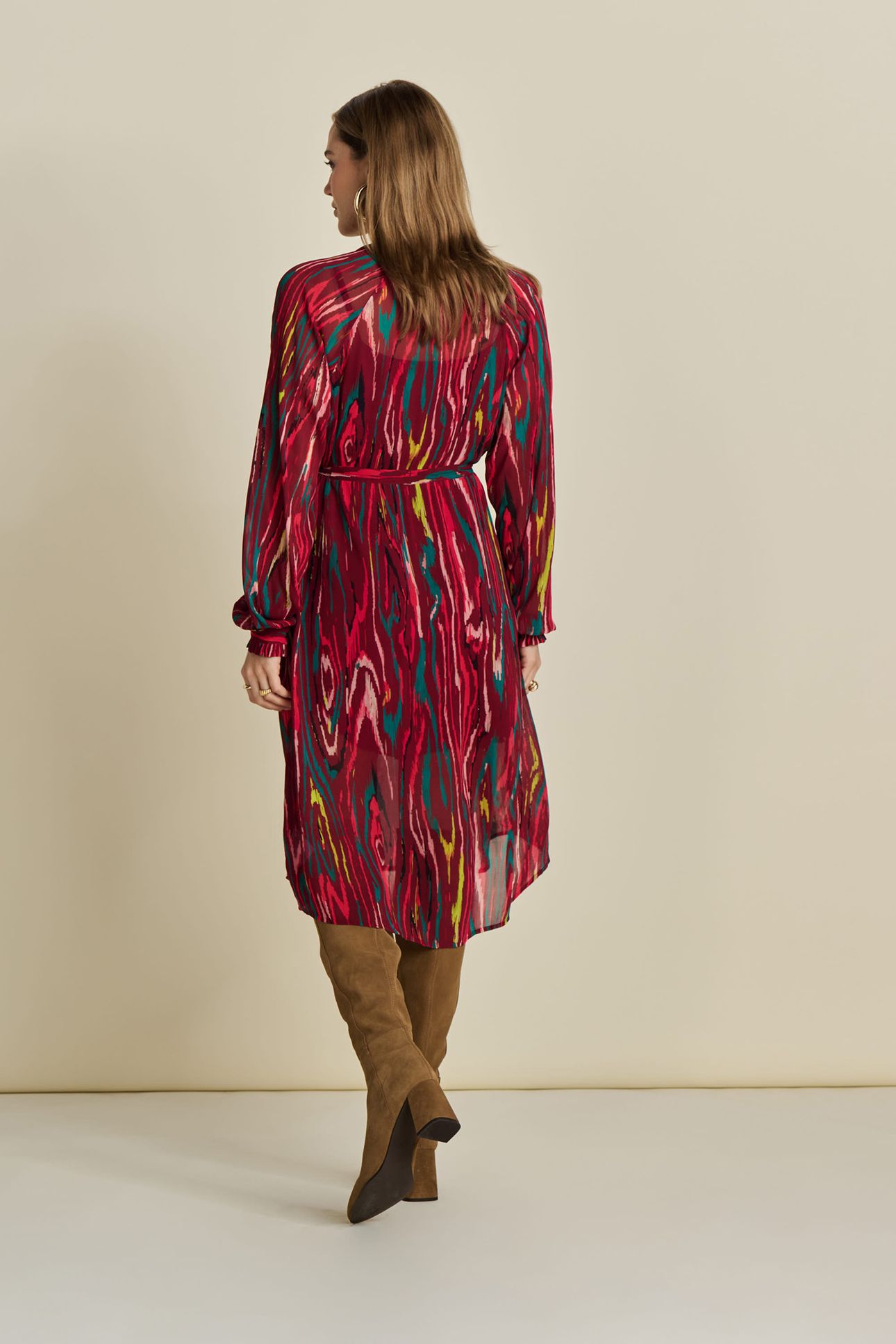 DRESS - WOODY BURGUNDY RED 2