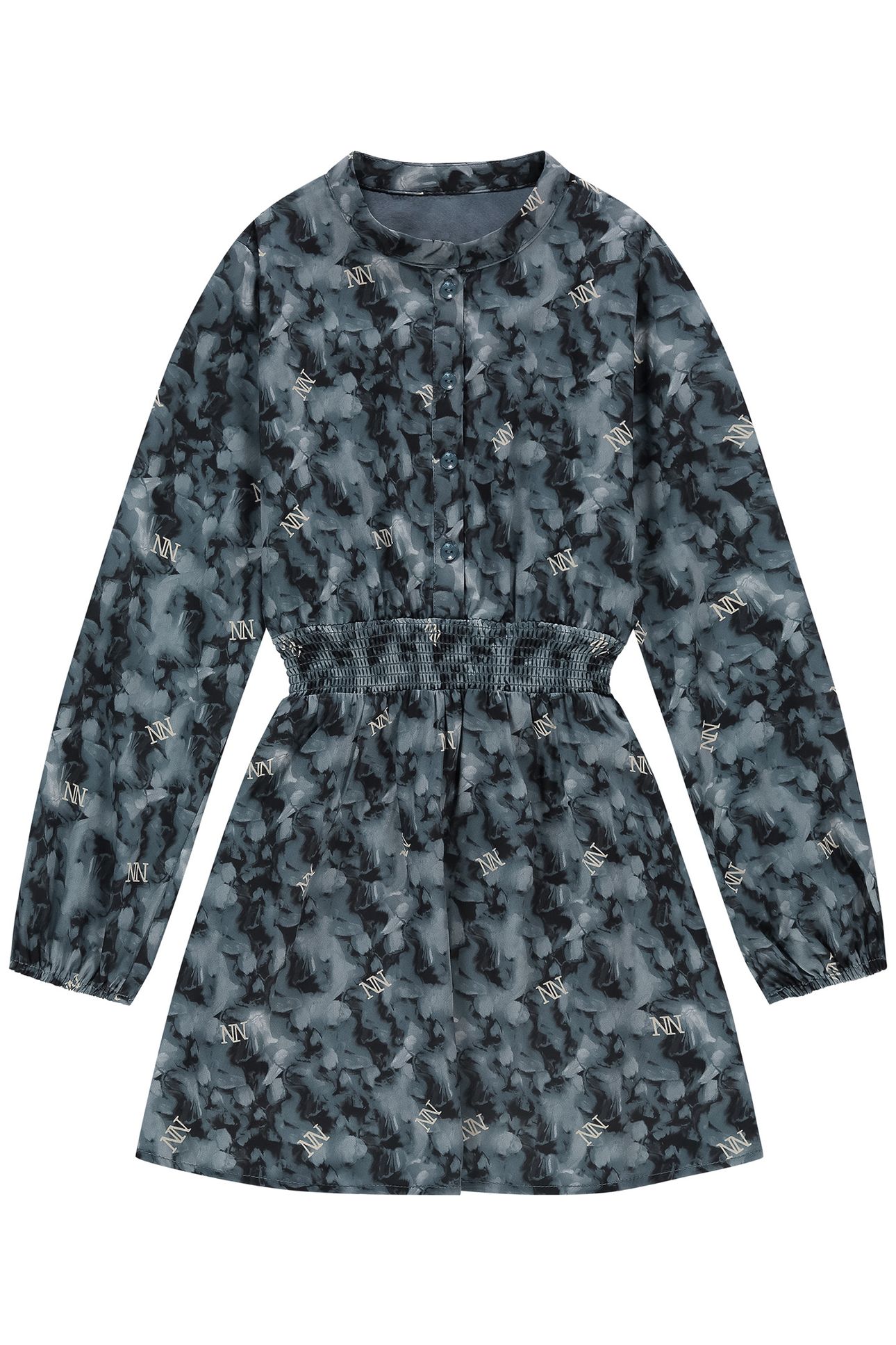 VONNE DRESS DUSTY BLUE 1