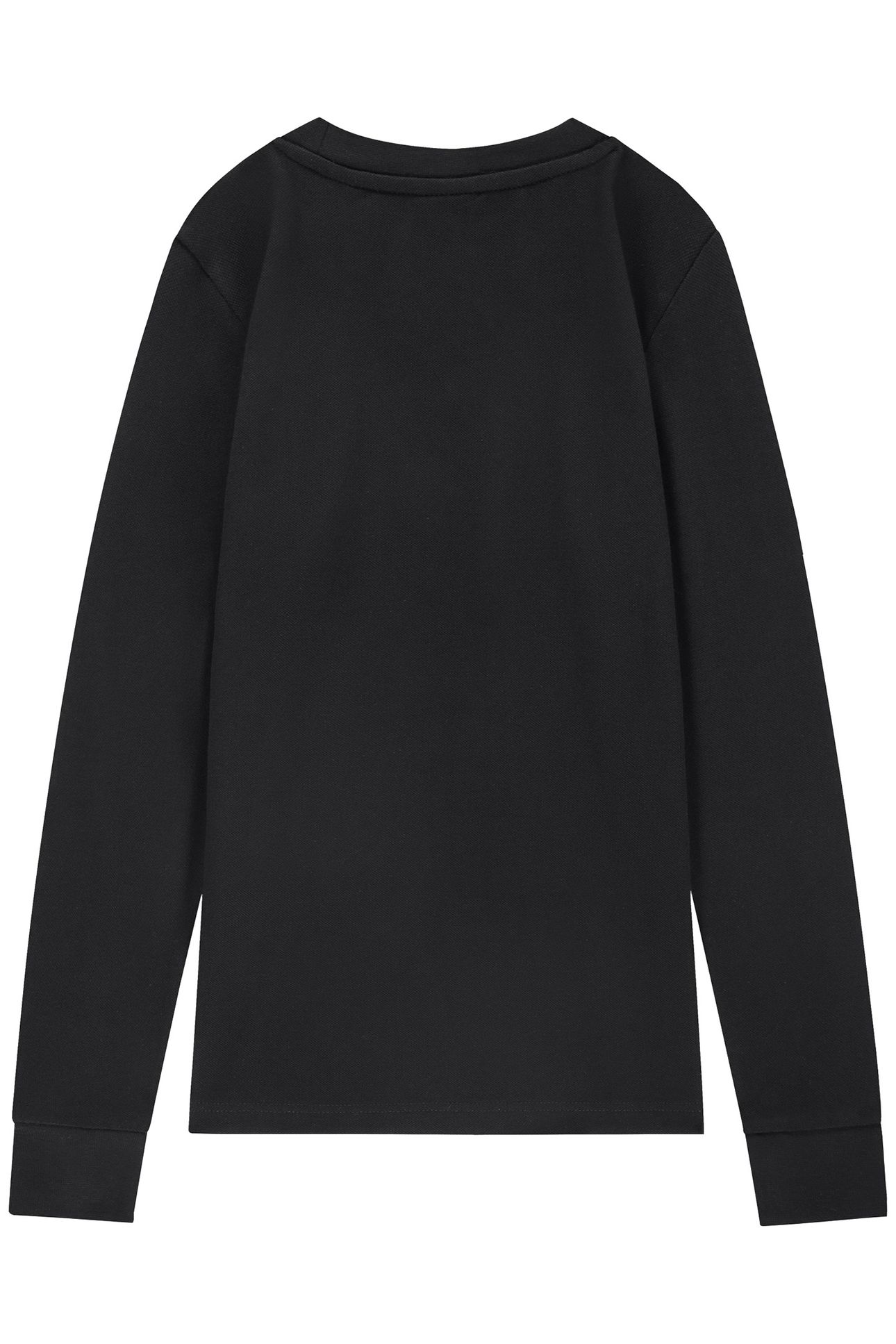 PIQUE LONGSLEEVE BLACK 2