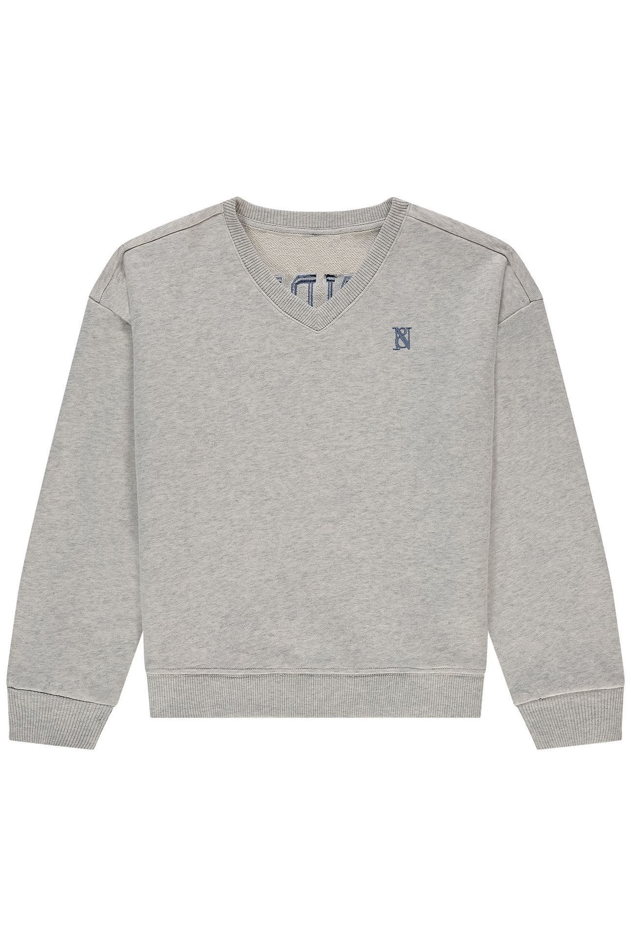 MAE SWEATER LIGHT GREY MELANGE 1