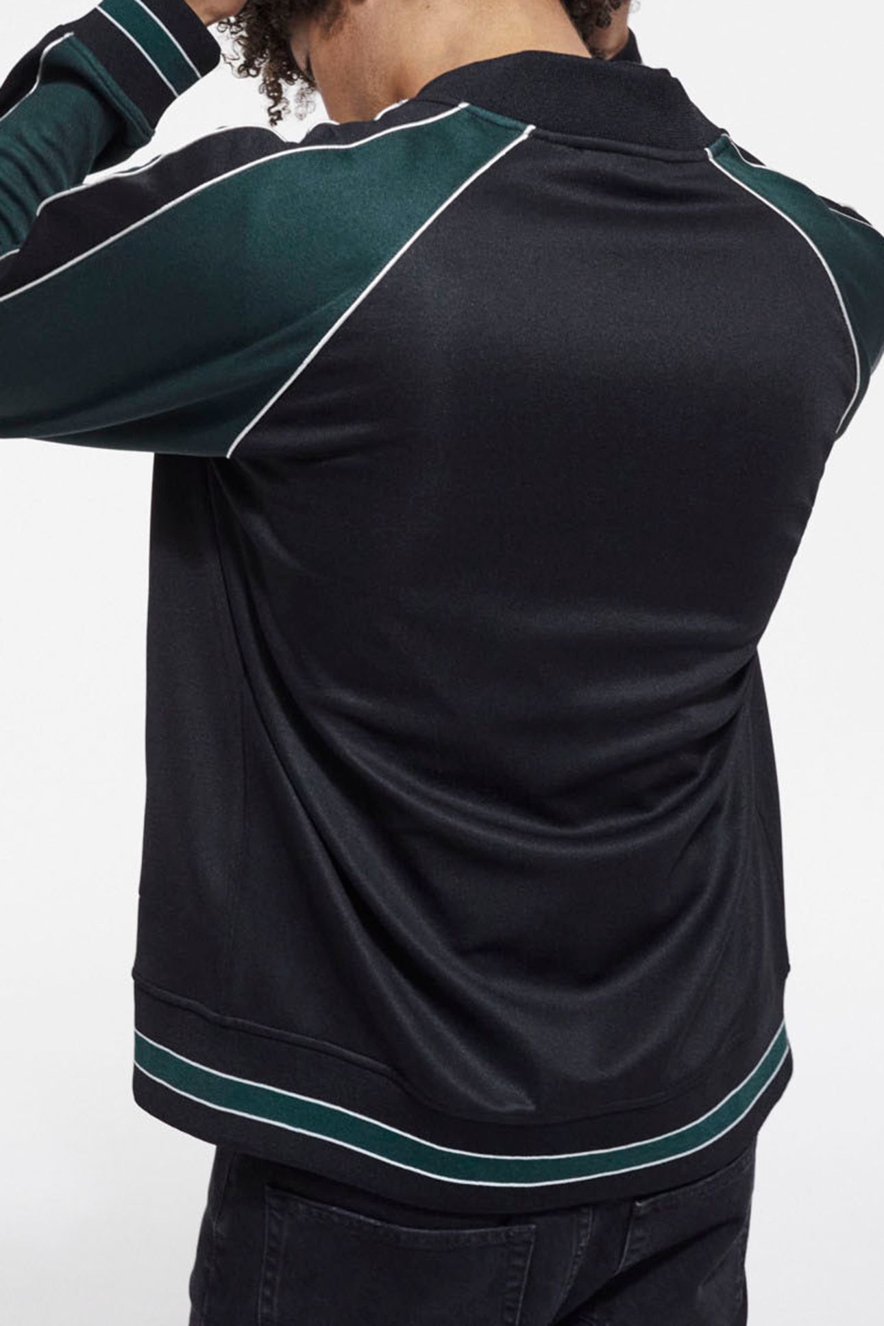 ZIP-UP SWEATSHIRT WITH RAGLAN SLEEVES VERT BOUTEILLE 6