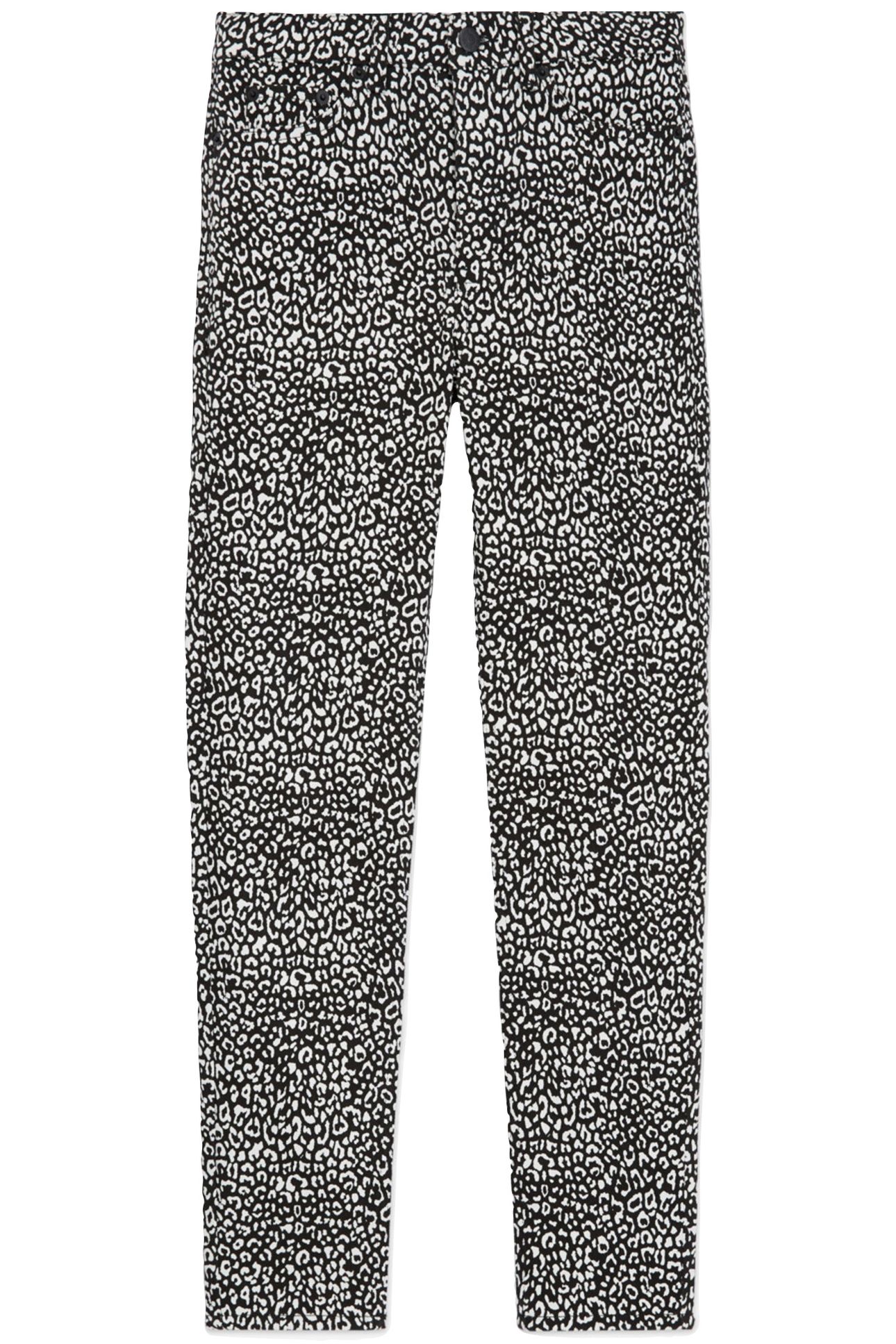 JEAN SLIM PUNK LEOPARD BLACK 5