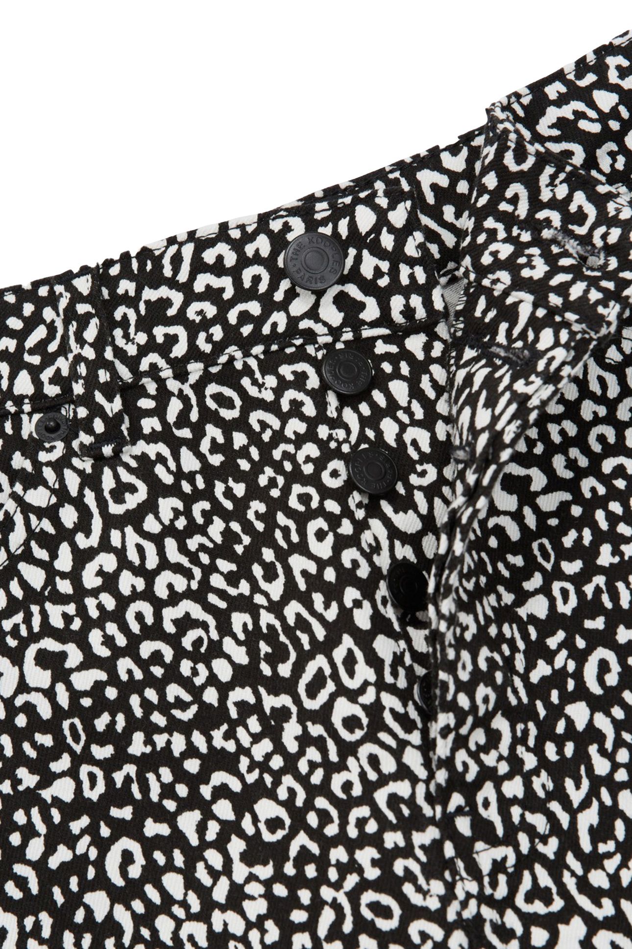 JEAN SLIM PUNK LEOPARD BLACK 6
