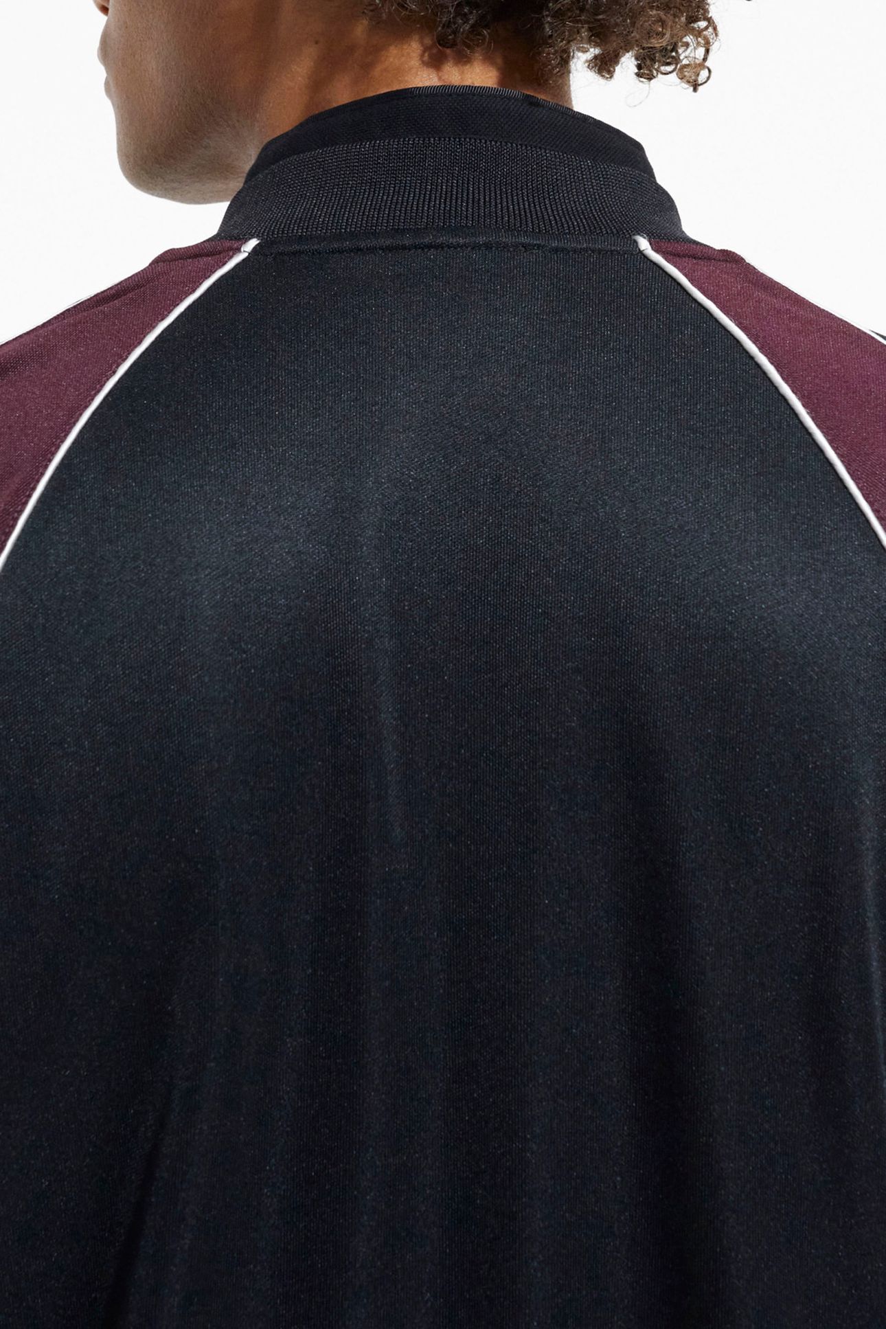 ZIP-UP SWEATSHIRT WITH RAGLAN SLEEVES BURGUNDY 6