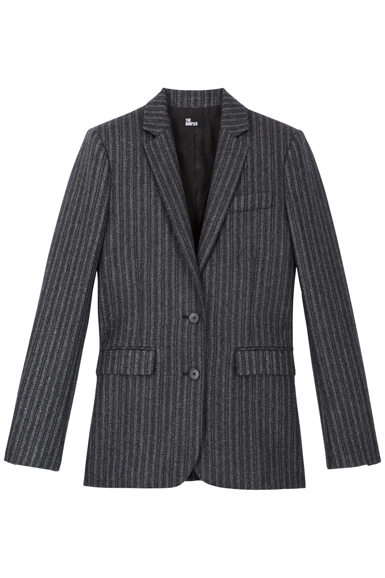 SINGLE CROSSED JACKET BLACK 3