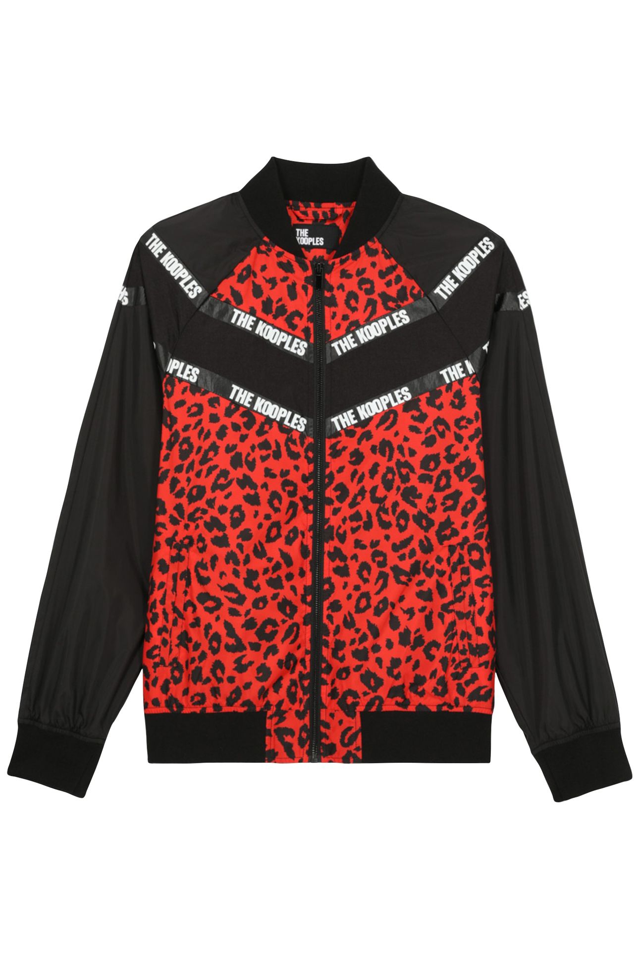 ORANGE POP LEO PRINT TECHNICAL JACKET 1