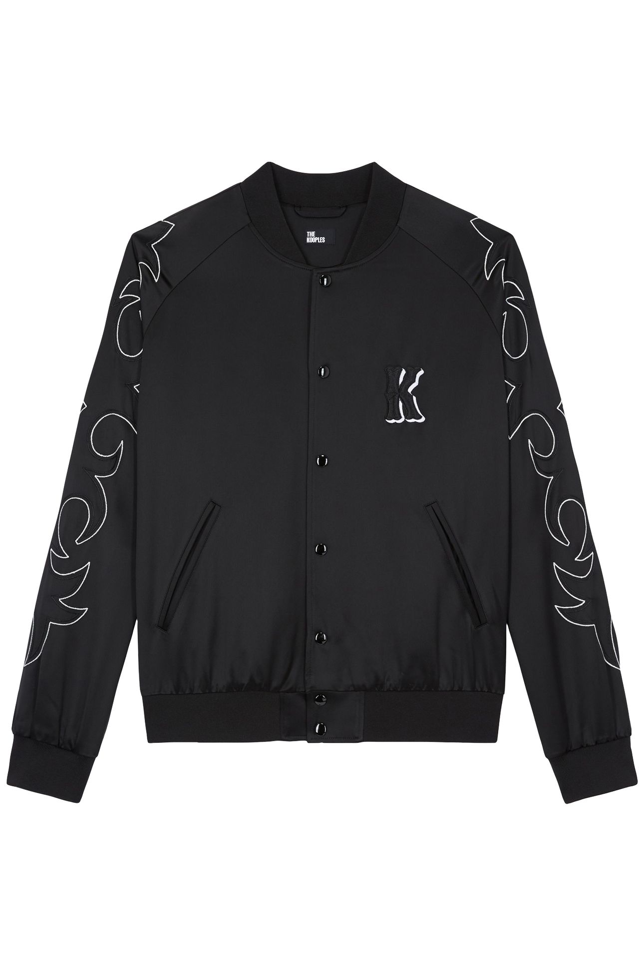JACKET WITH RIBBED EDGES BLACK 2