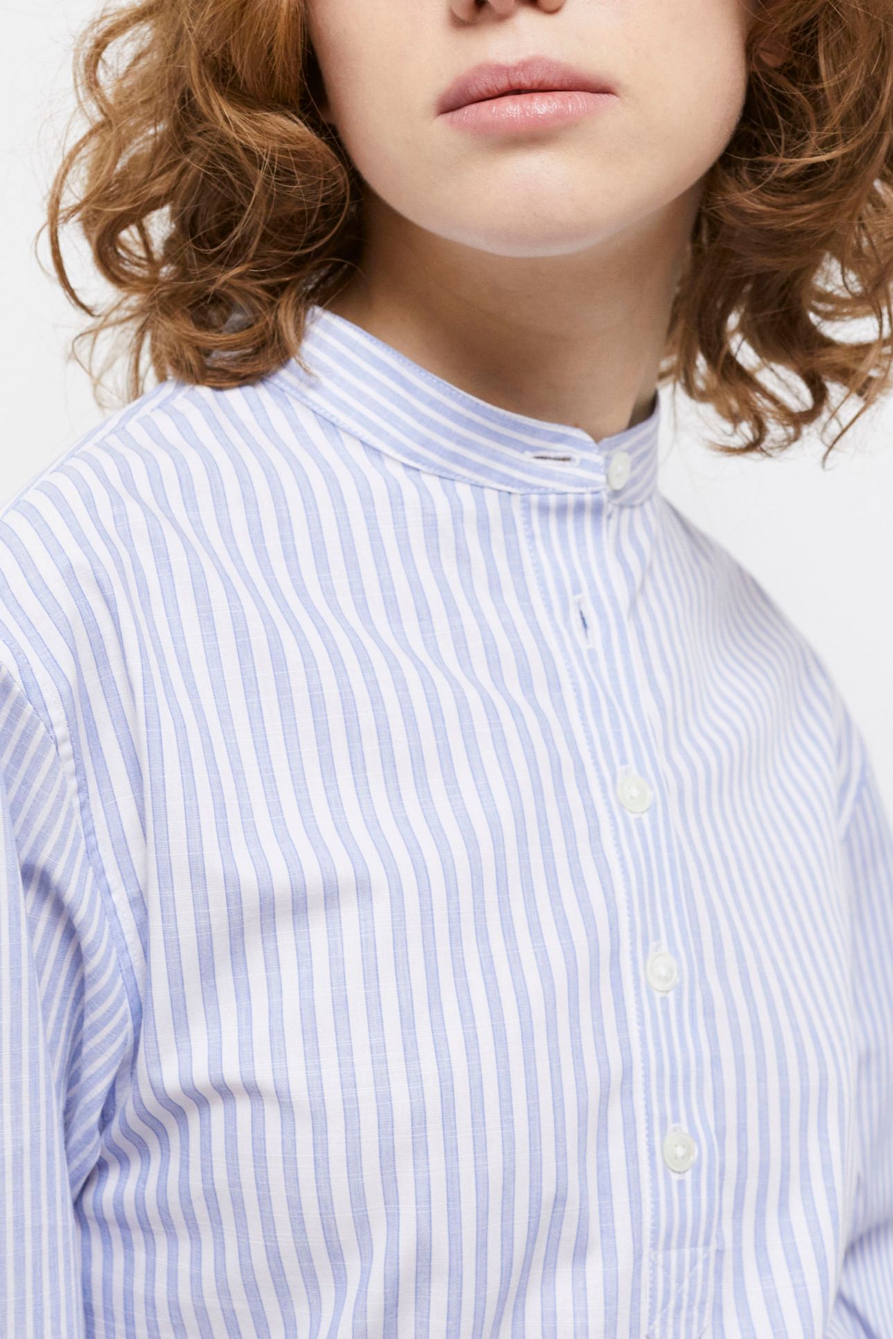LONG SLEEVE SHIRT WITH CLASSIC COLLAR BLUE WHITE 6