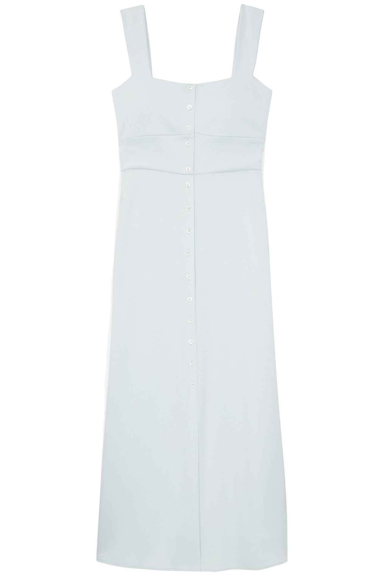 LONG SLEEVELESS DRESS GREEN WATER 1
