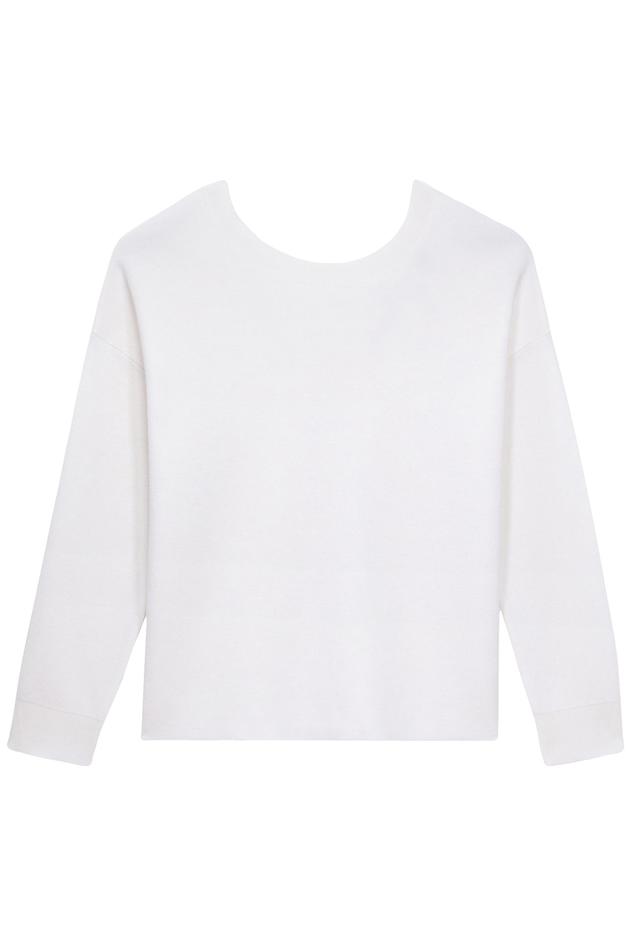 SWEATER WITH FAKE BUTTONS ON THE BACK ECRU 5