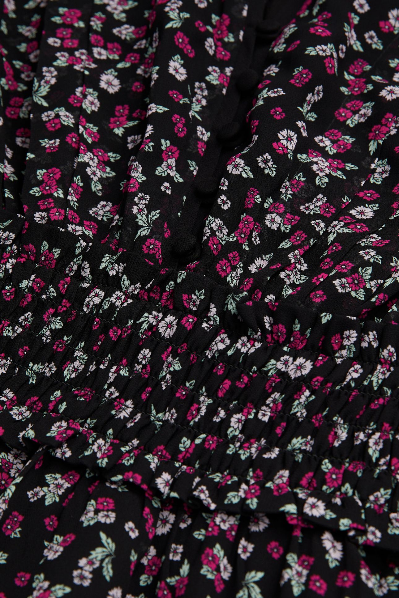 SHORT DRESS WITH 3/4 SLEEVES BLACK/PINK 7