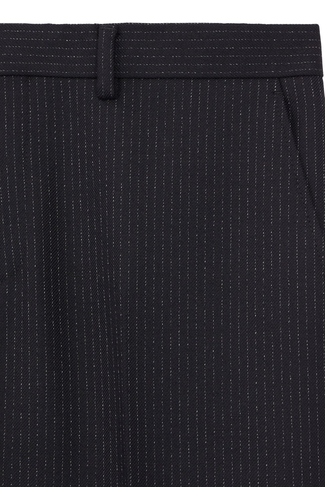 STRAIGHT SUIT TROUSERS BLACK-ECRU 6