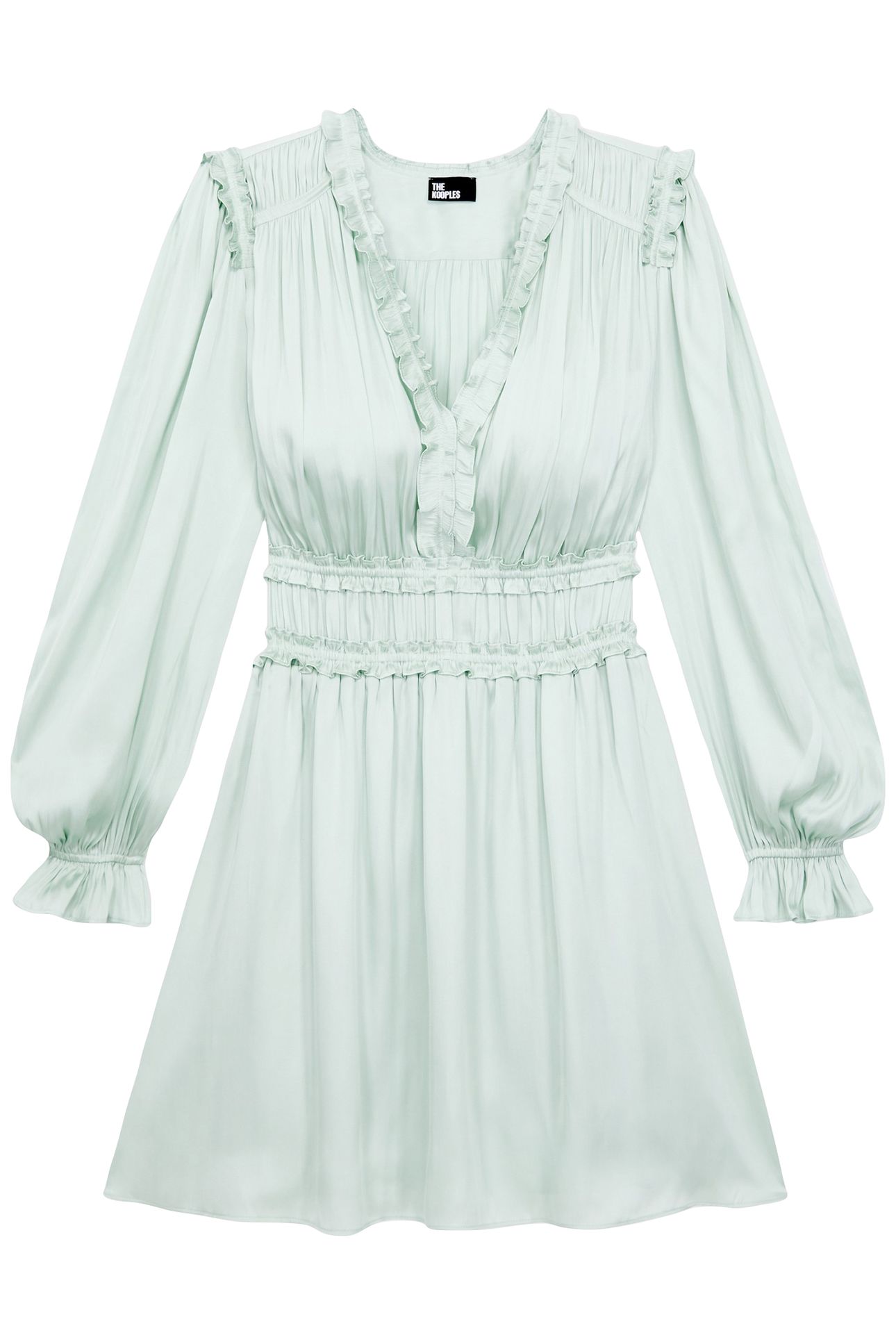 SHORT PLEATED DRESS OCEAN 3