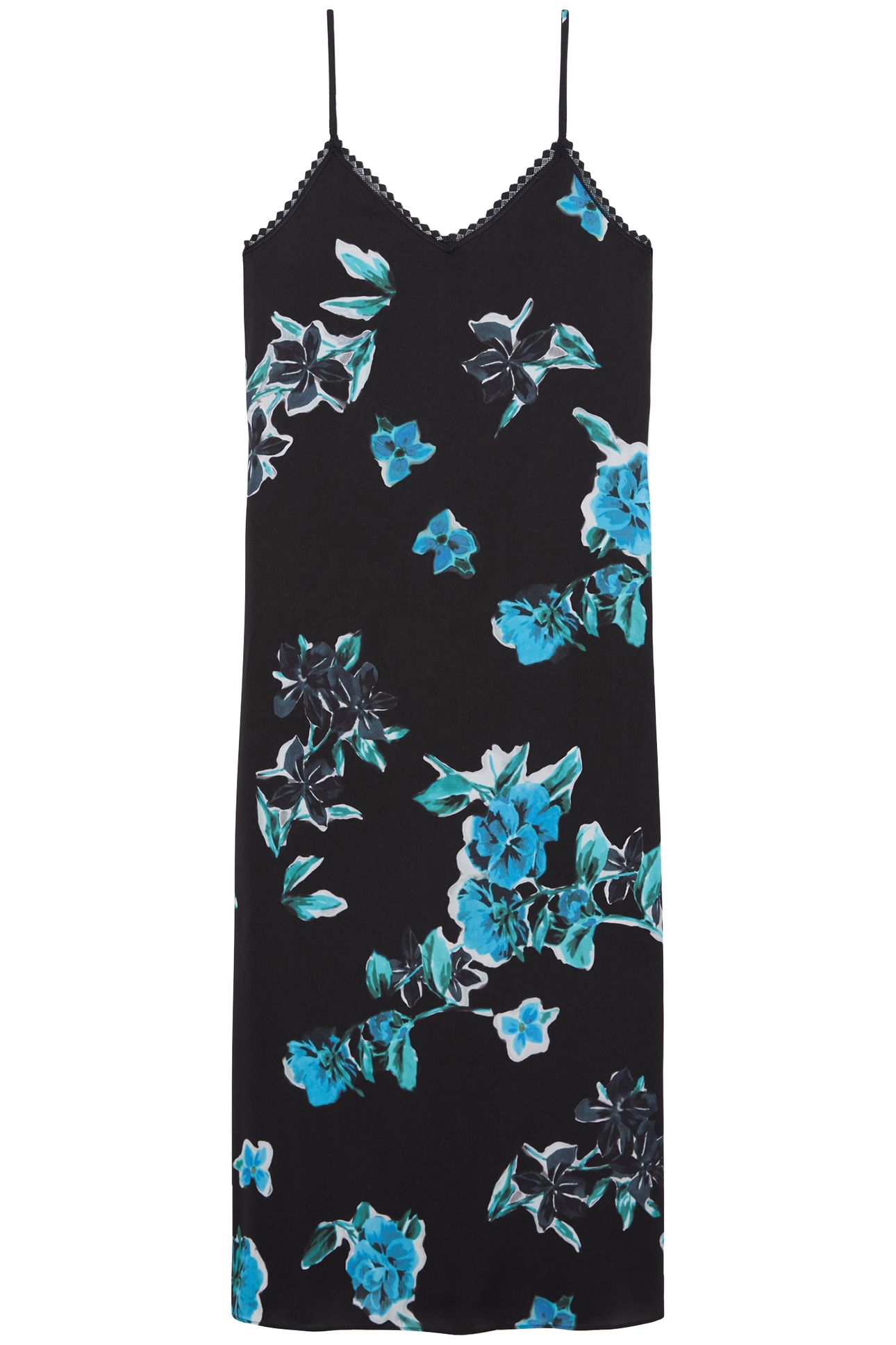 LONG SLEEVELESS DRESS BLACK BLUE 3