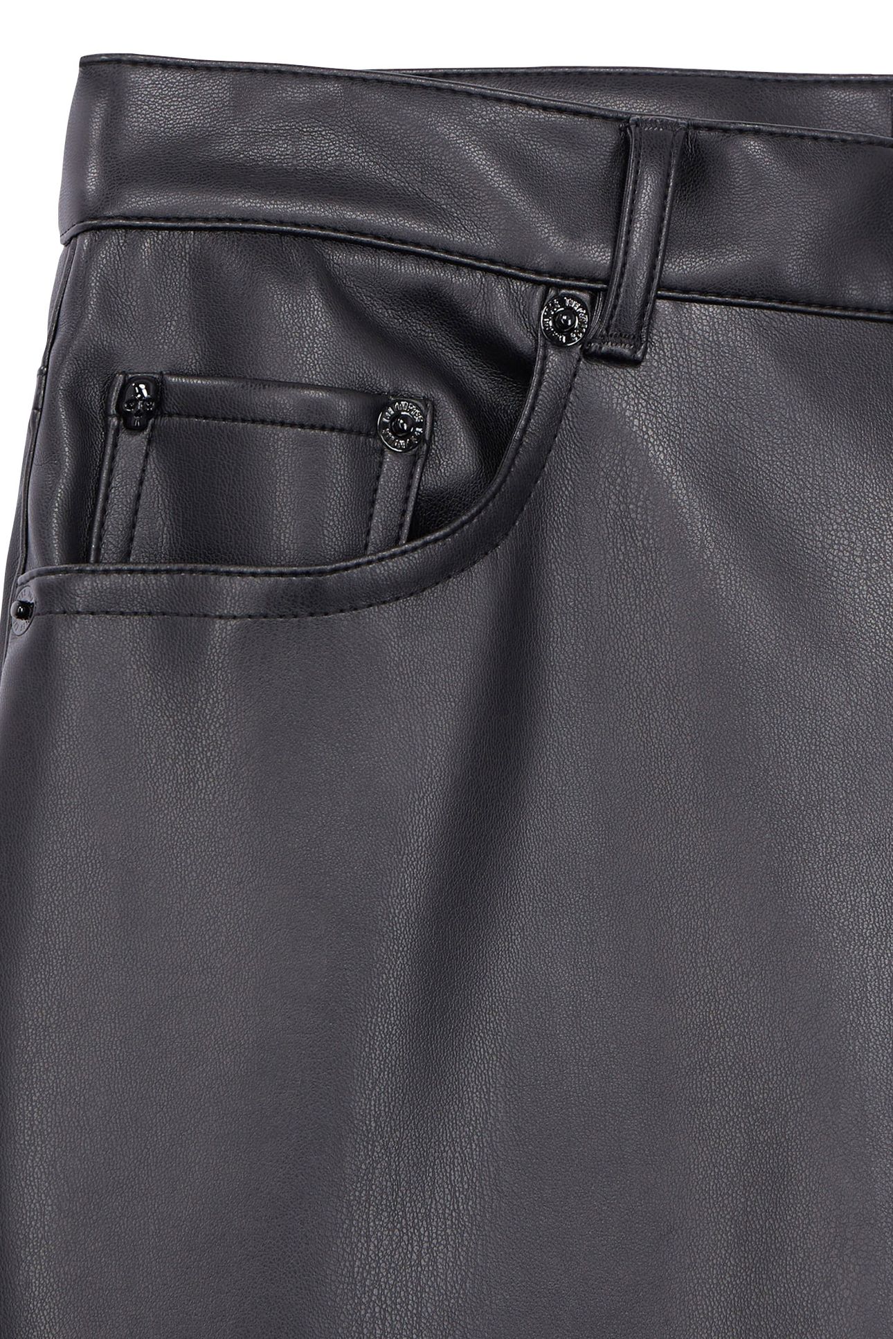 FAUX LEATHER PANTS BLACK 3