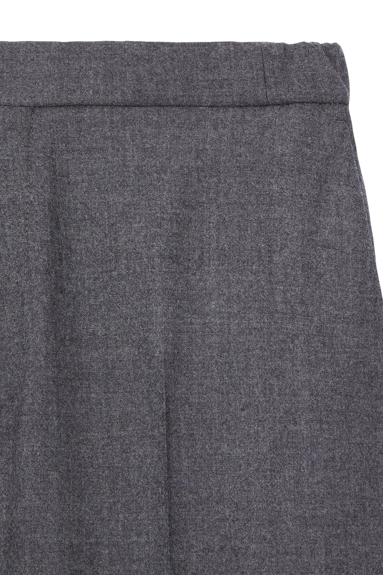 SEMI-ELASTIC FLANNEL SUIT TROUSERS GREY 6