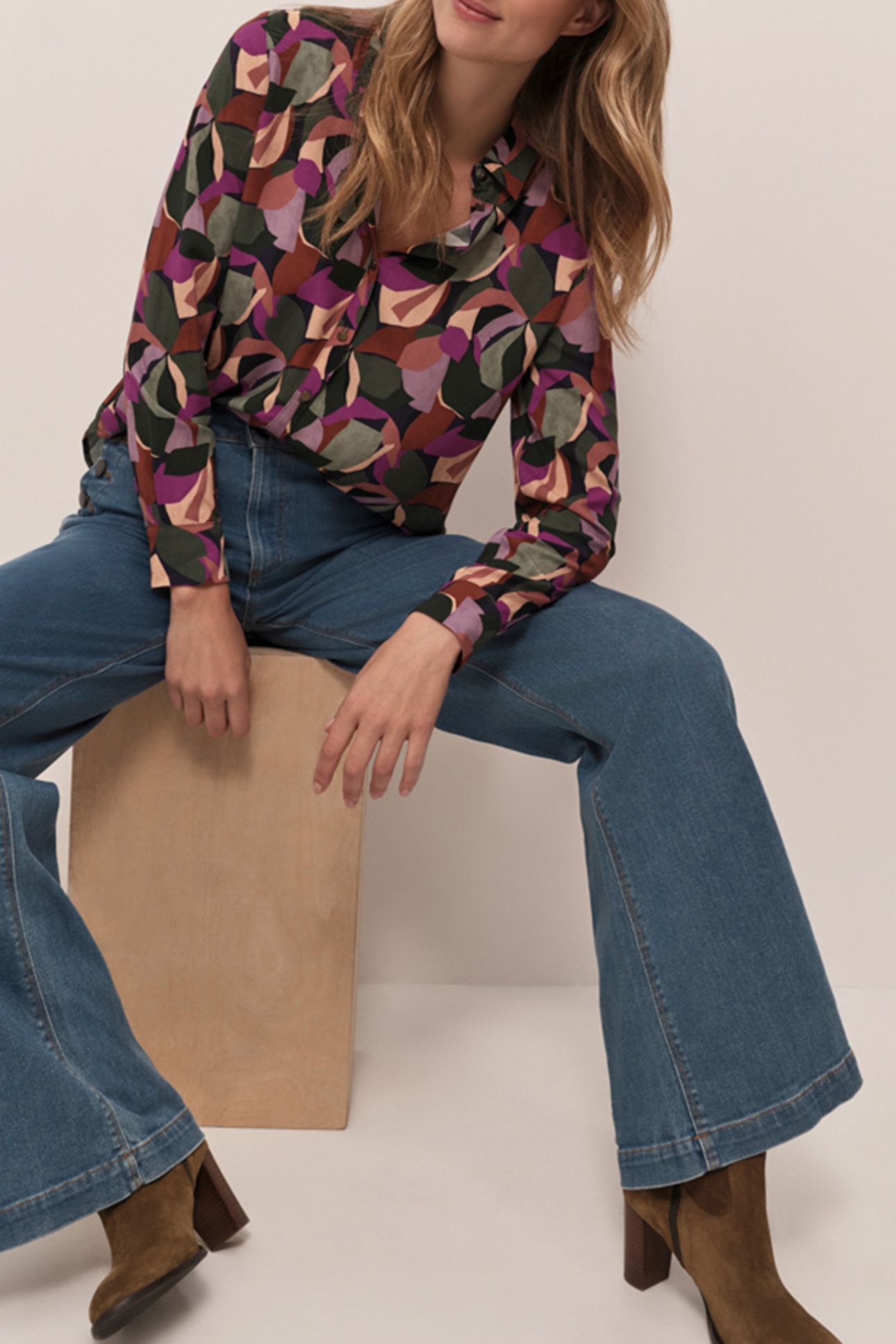 CLARA - SYCAMORE SHIRT WITH ARTY PRINT COLOR 4