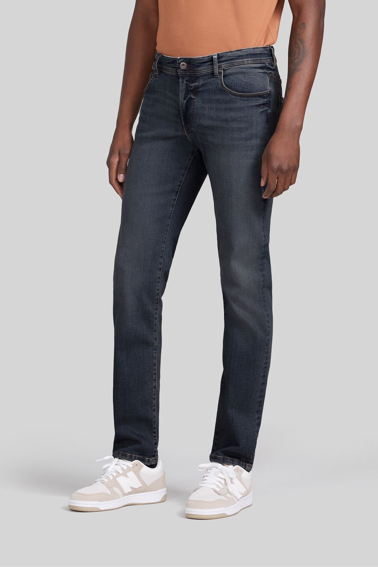 STEEL WATERLESS DIRTY FADED SLIM JEANS 5