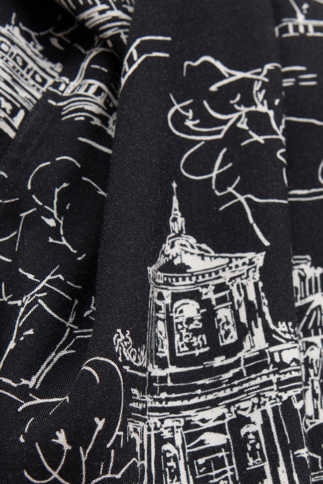 PURE EDITION-BLACK TOILE DE JOUY SLIM SHIRT 7
