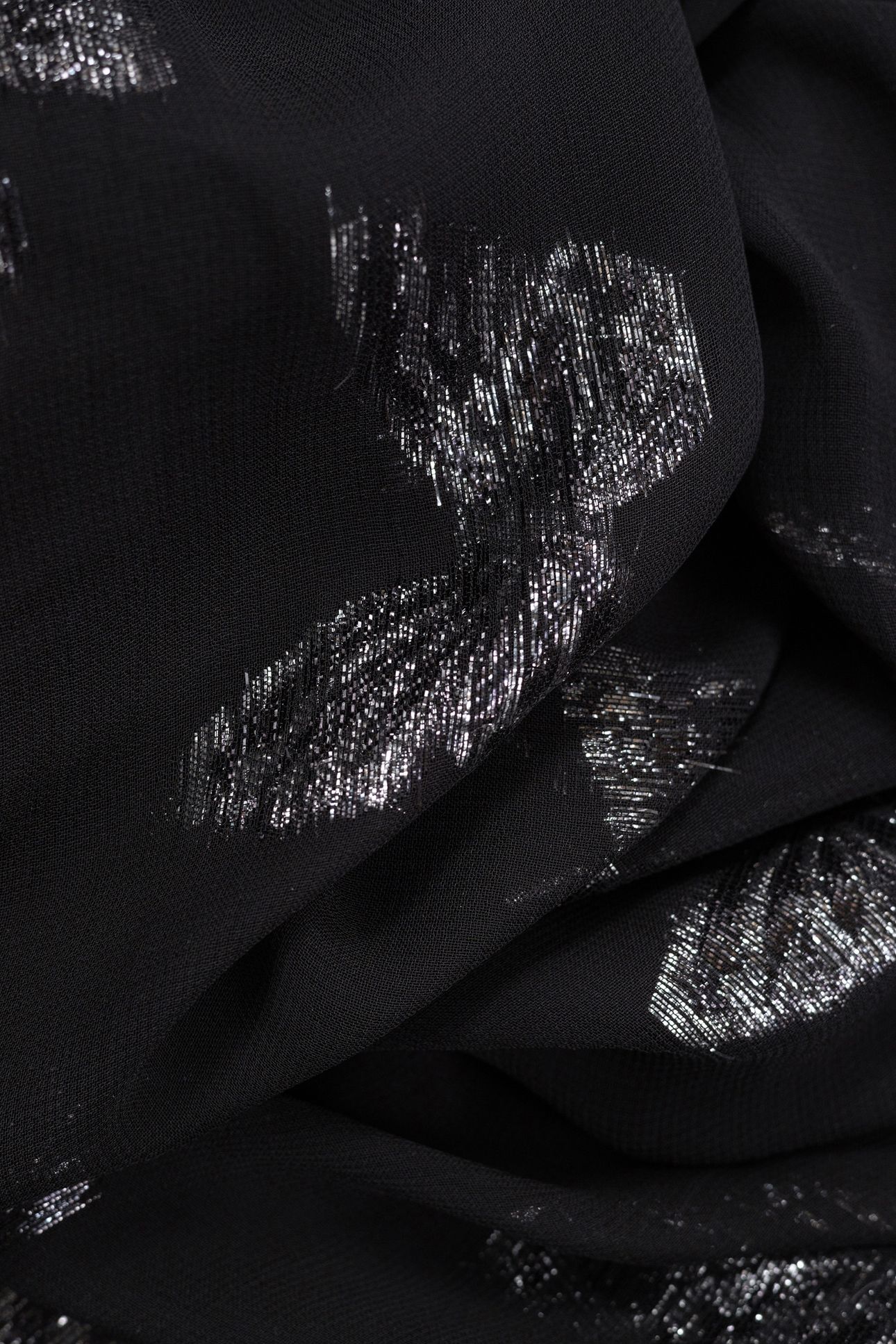 BLACK JACQUARD LUREX BUTTERFLY MAXI DRESS 8