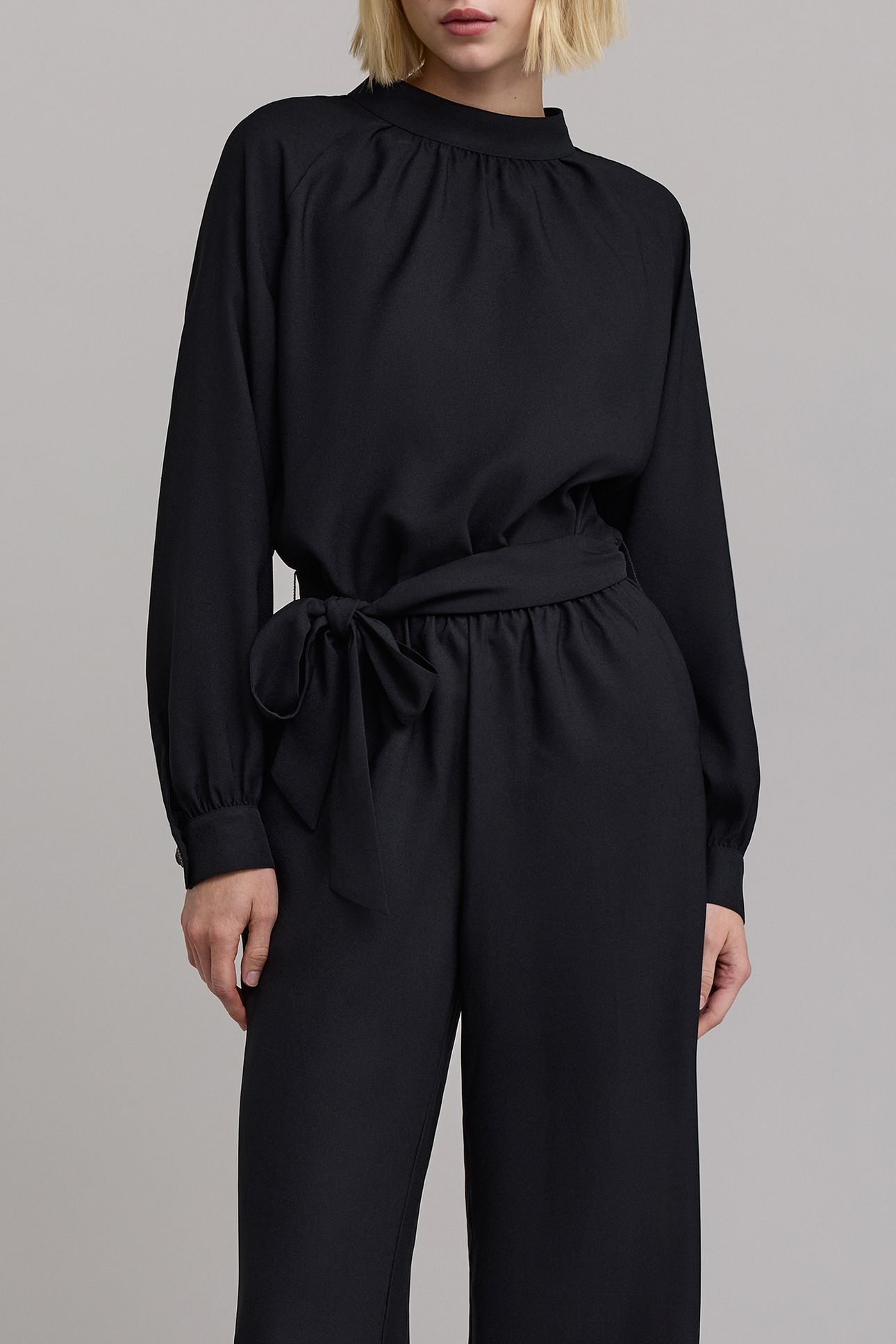 BLACK BUTTON-AND-JEWEL STAR JUMPSUIT 5