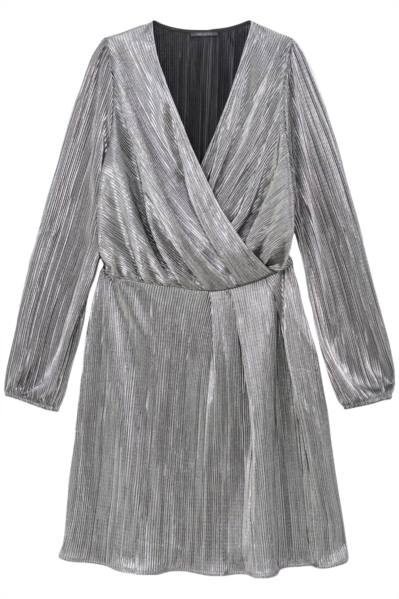 BLACK METALLIC PLEATED DRESS 4
