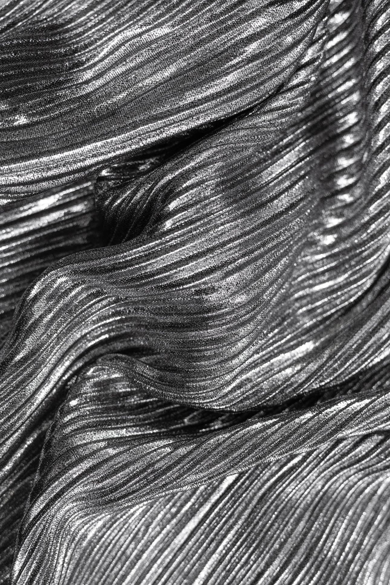 BLACK METALLIC PLEATED DRESS 7