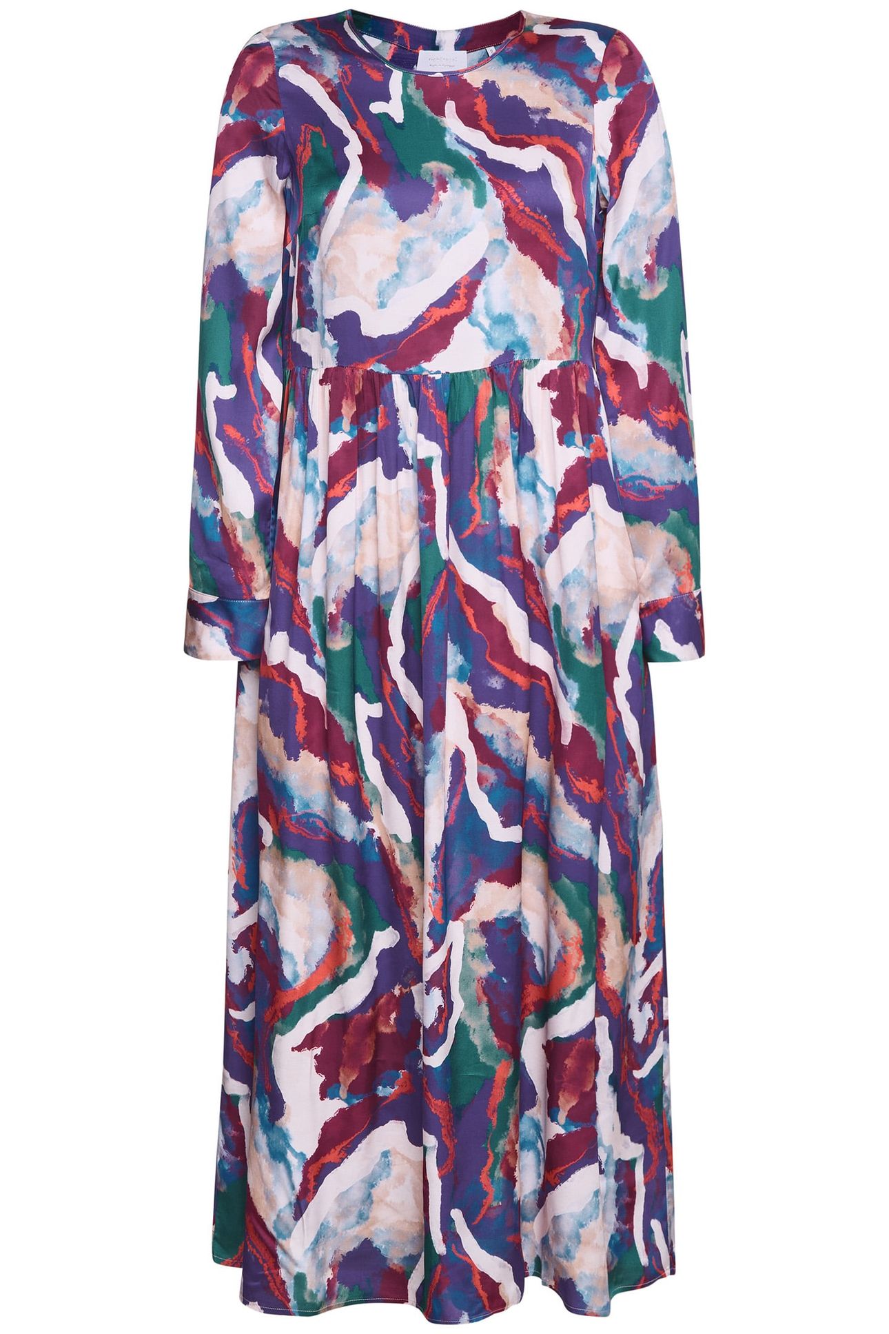 PRINTED MAXI DRESS RUBY RED 3