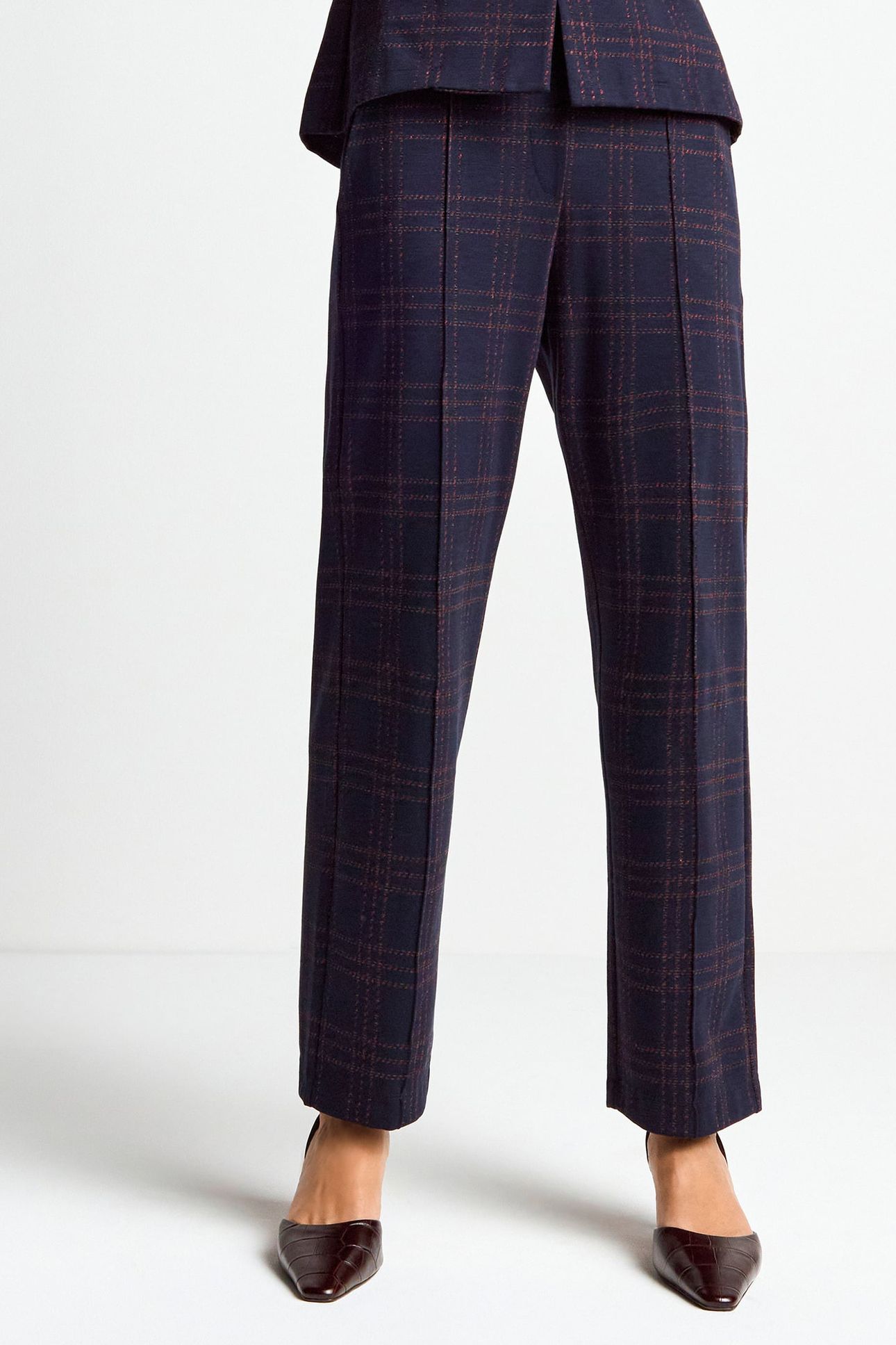 JACQUARD SUIT PANTS MIDNIGHT BLUE 1