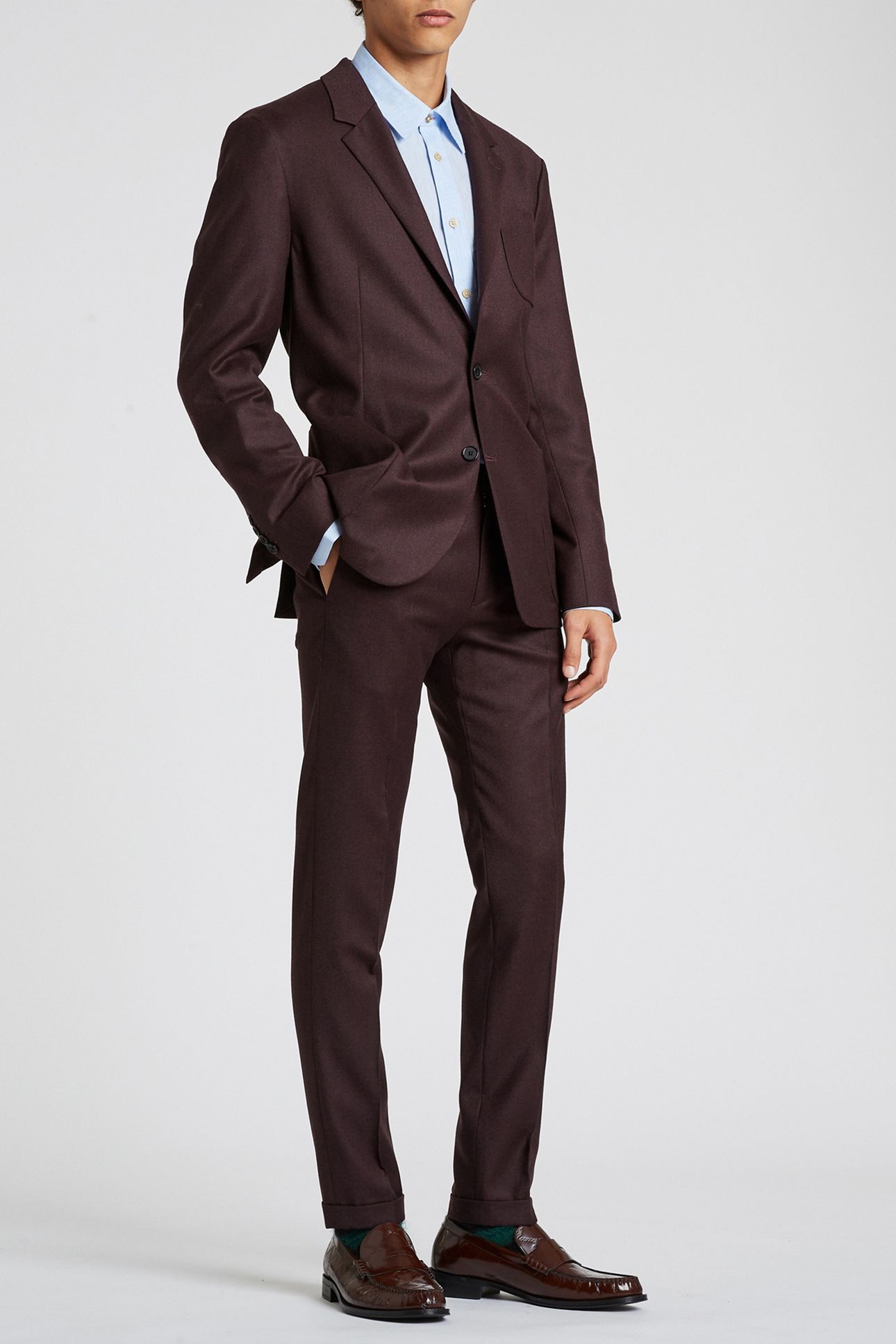 TROUSER VERY DARK RED 3