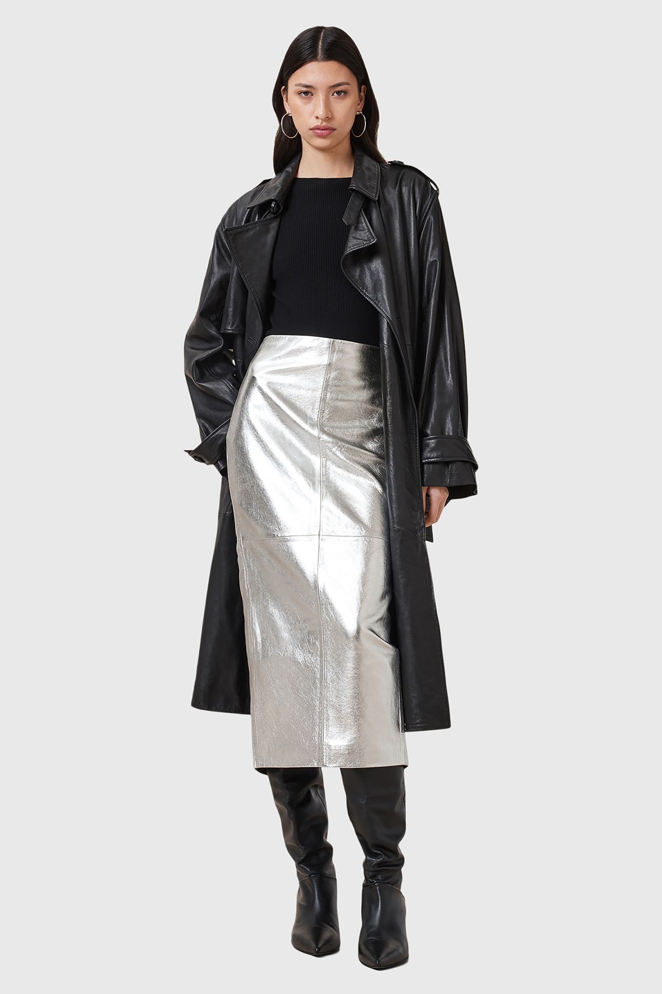 RENAI PENCIL SKIRT SILVER 6